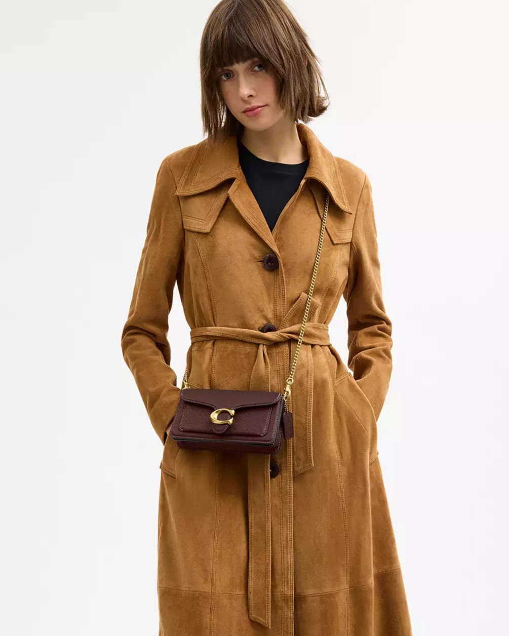 Túi cầm tay Coach Tabby Chain Crossbody Bag 19 Maple CBF14 8