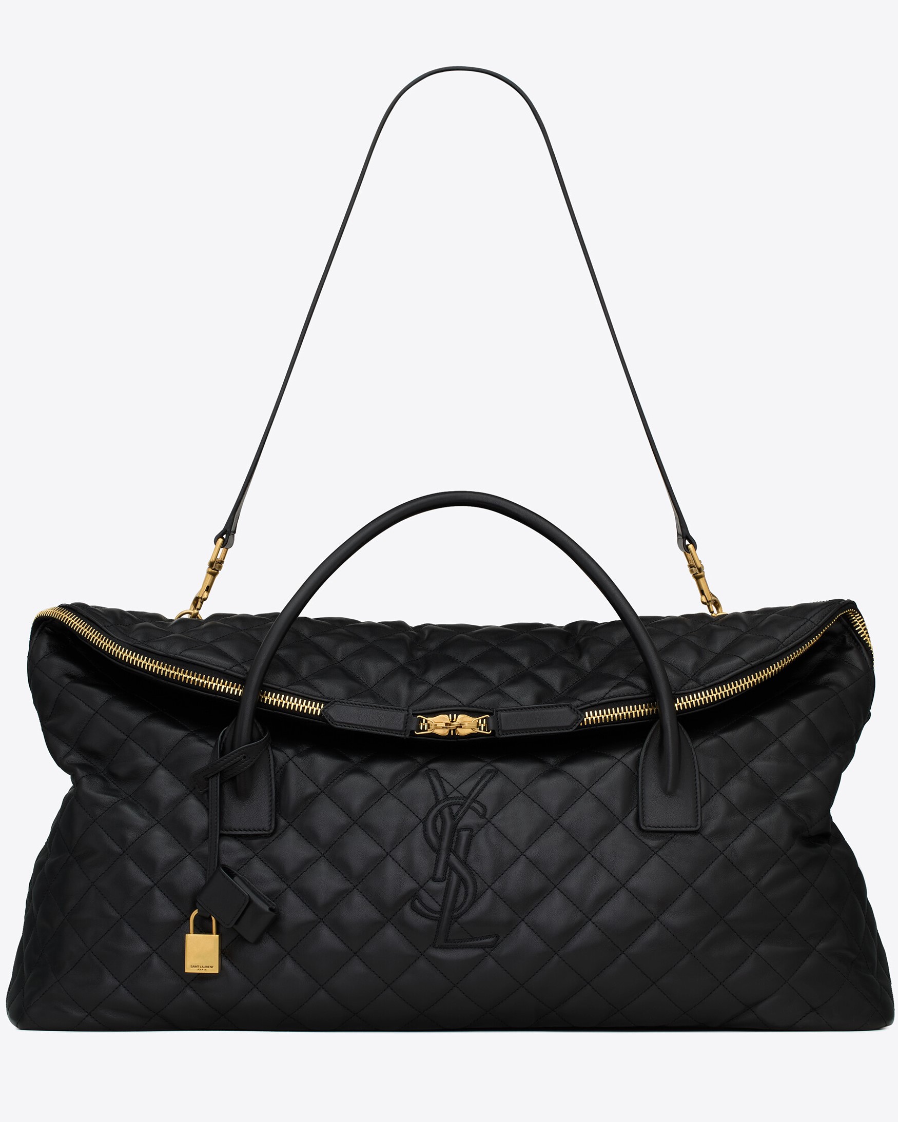 TÚI XÁCH DU LỊCH YSL ES GIANT TRAVEL BAG IN QUILTED LEATHER 7