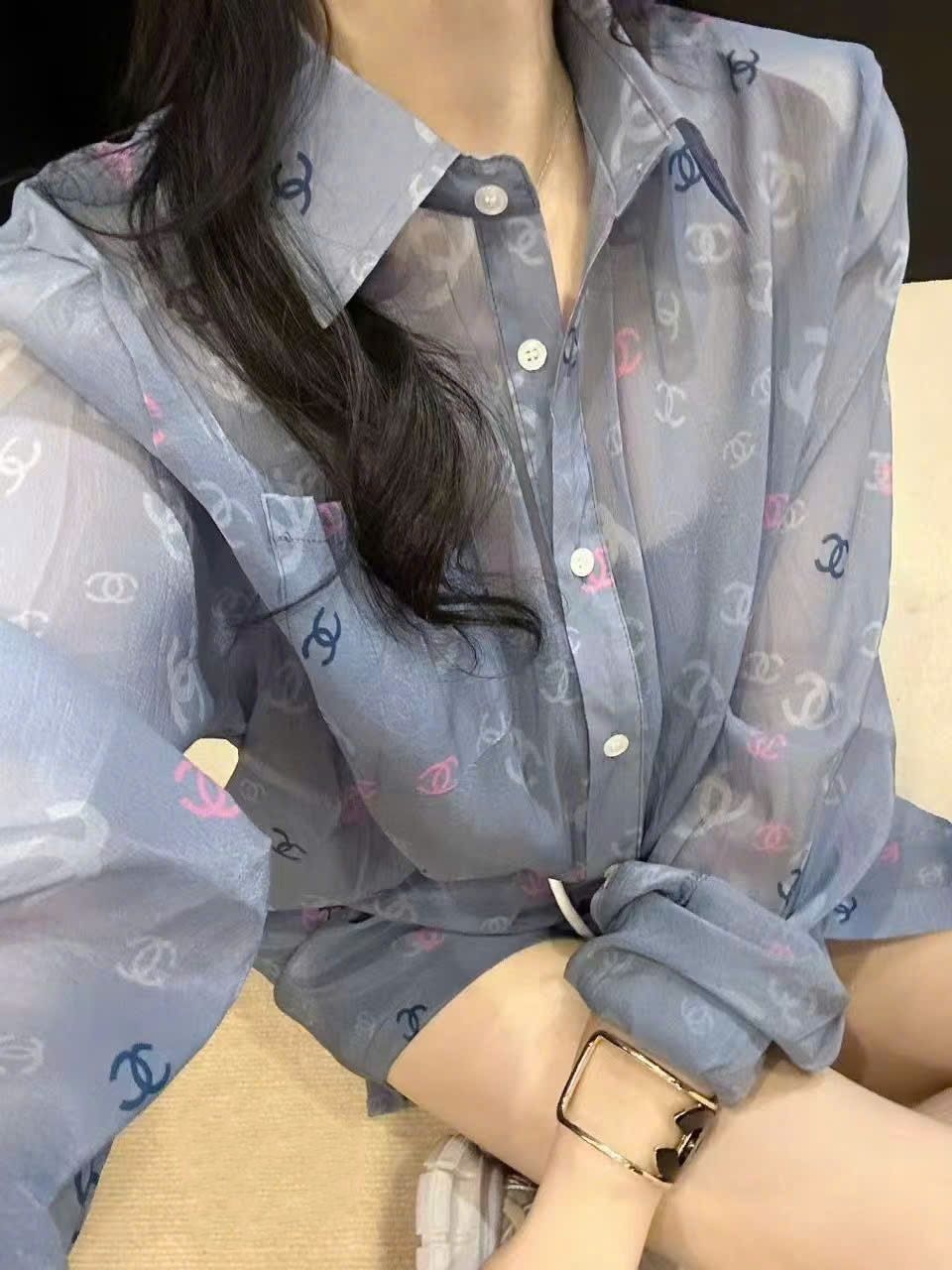 Set bộ quần ngắn áo sơ mi nữ Chanel 8