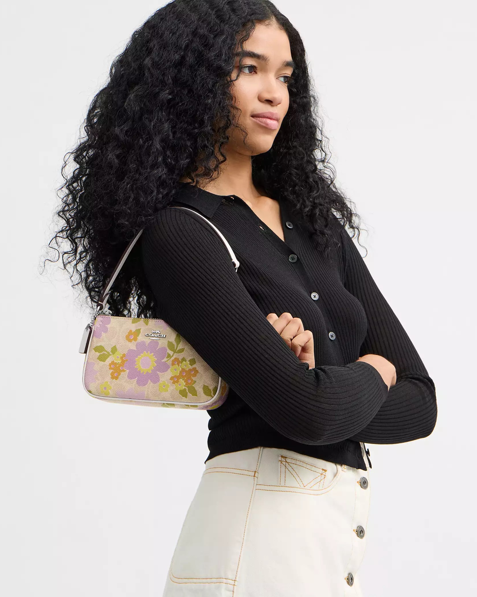 Túi Coach Nolita 19 In Signature Canvas With Floral Print CBM73 5