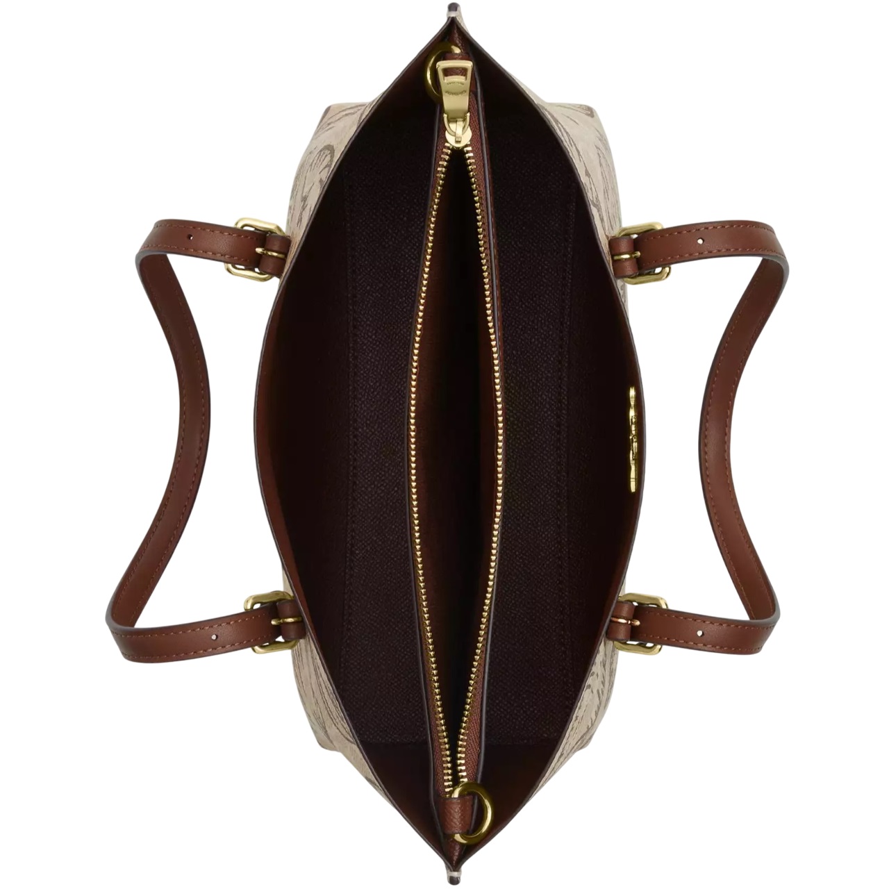 Túi Coach nữ Mollie Tote Bag 25 In Signature Canvas With Shell Print CBH63 1