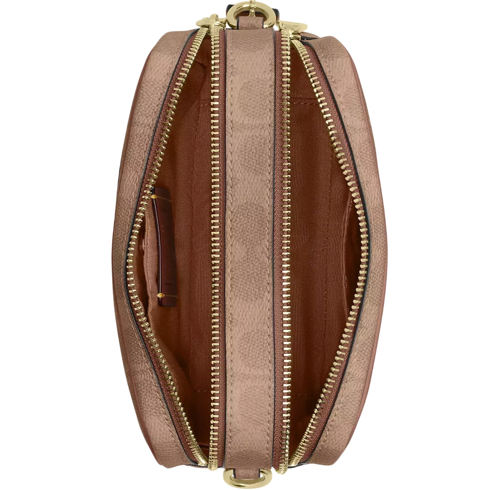 Túi Coach Mini Carey Crossbody Bag In Signature Canvas Brown CEK69 2