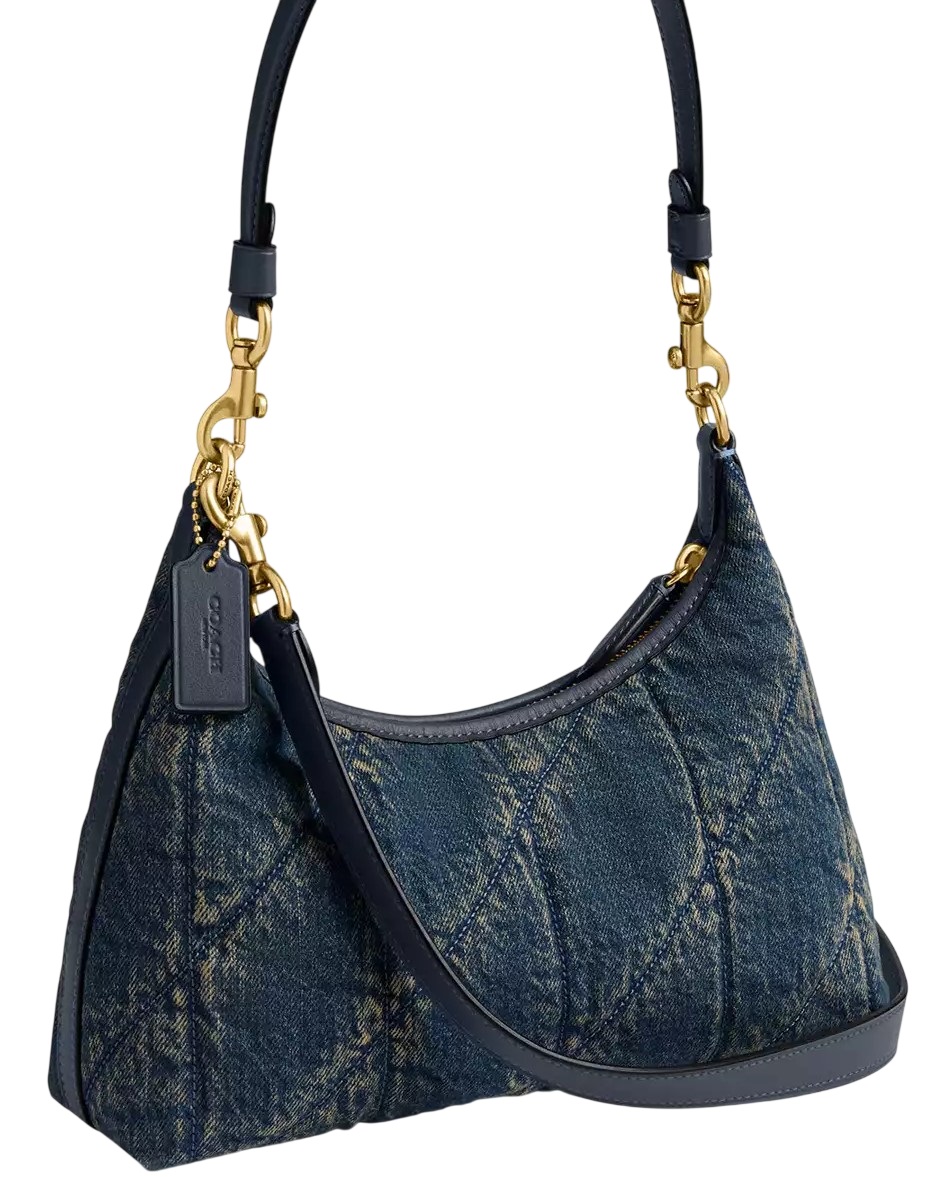 Túi Coach Juliet Shoulder Bag 25 In Regenerative Cotton Denim With Quilting CDZ67 4