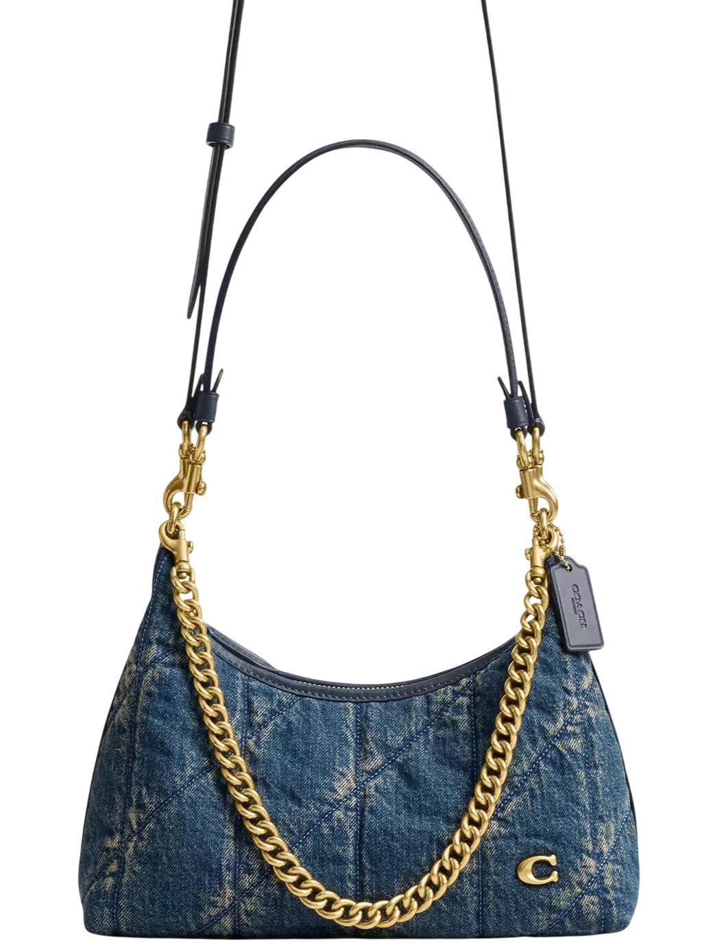 Túi Coach Juliet Shoulder Bag 25 In Regenerative Cotton Denim With Quilting CDZ67 6