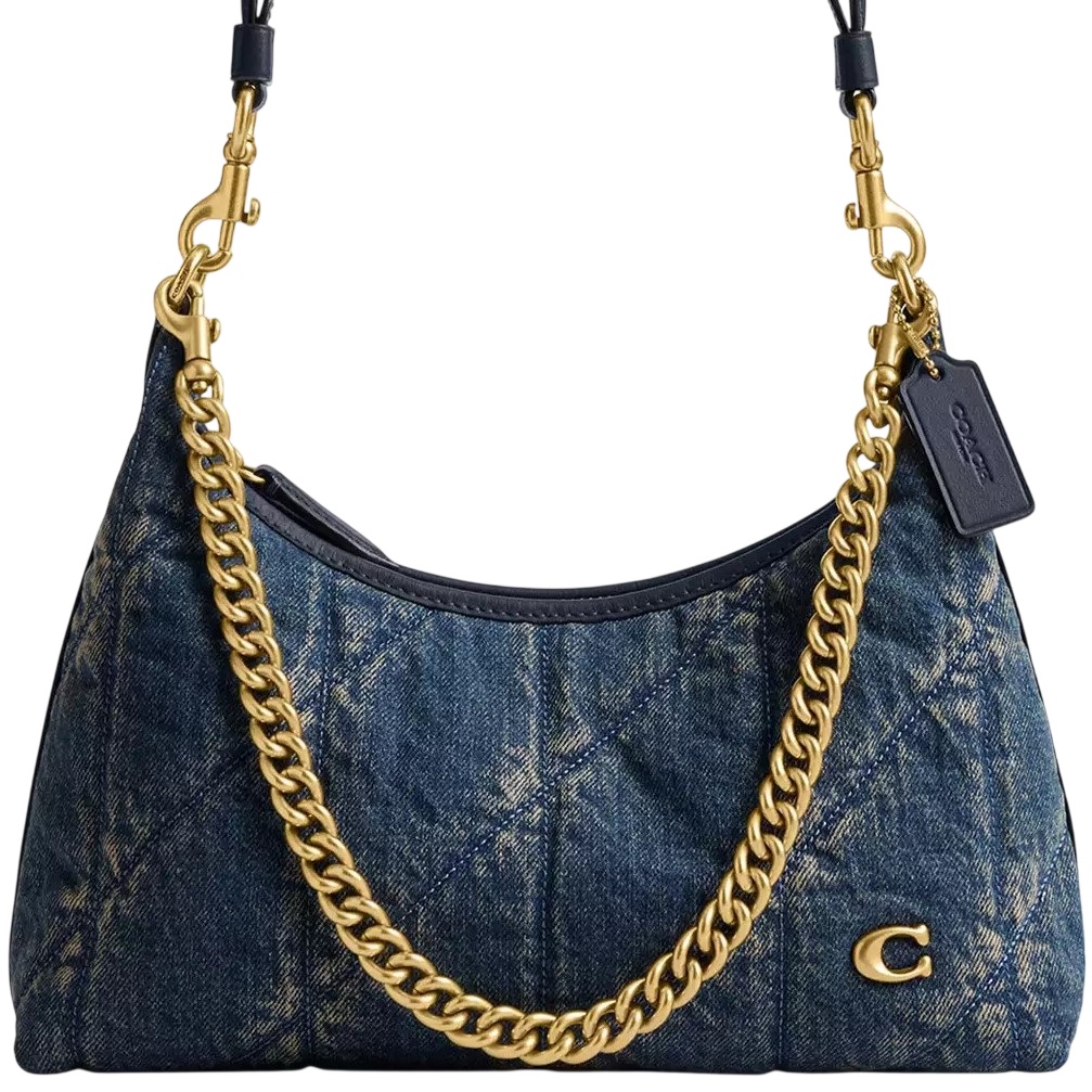 Túi Coach Juliet Shoulder Bag 25 In Regenerative Cotton Denim With Quilting CDZ67 9