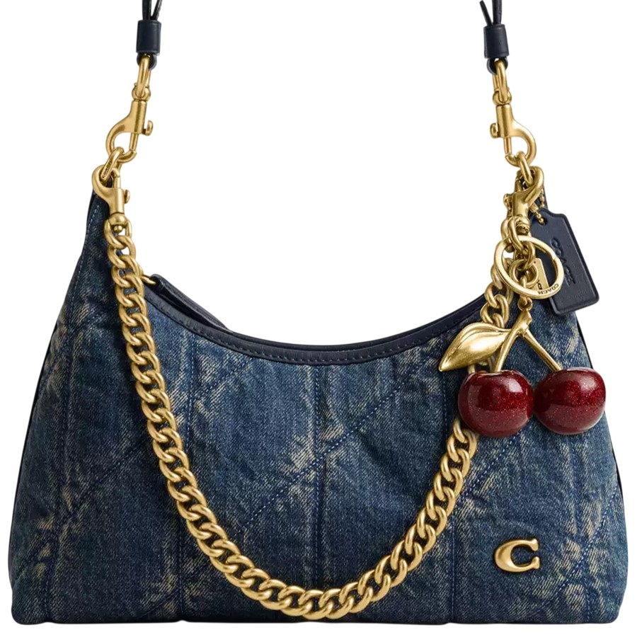 Túi Coach Juliet Shoulder Bag 25 In Regenerative Cotton Denim With Quilting CDZ67 14