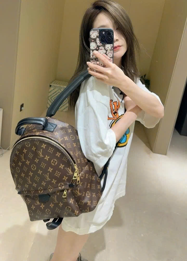 Ba Lô nữ Louis Vuitton Palm Springs MM Monogram Canvas 12
