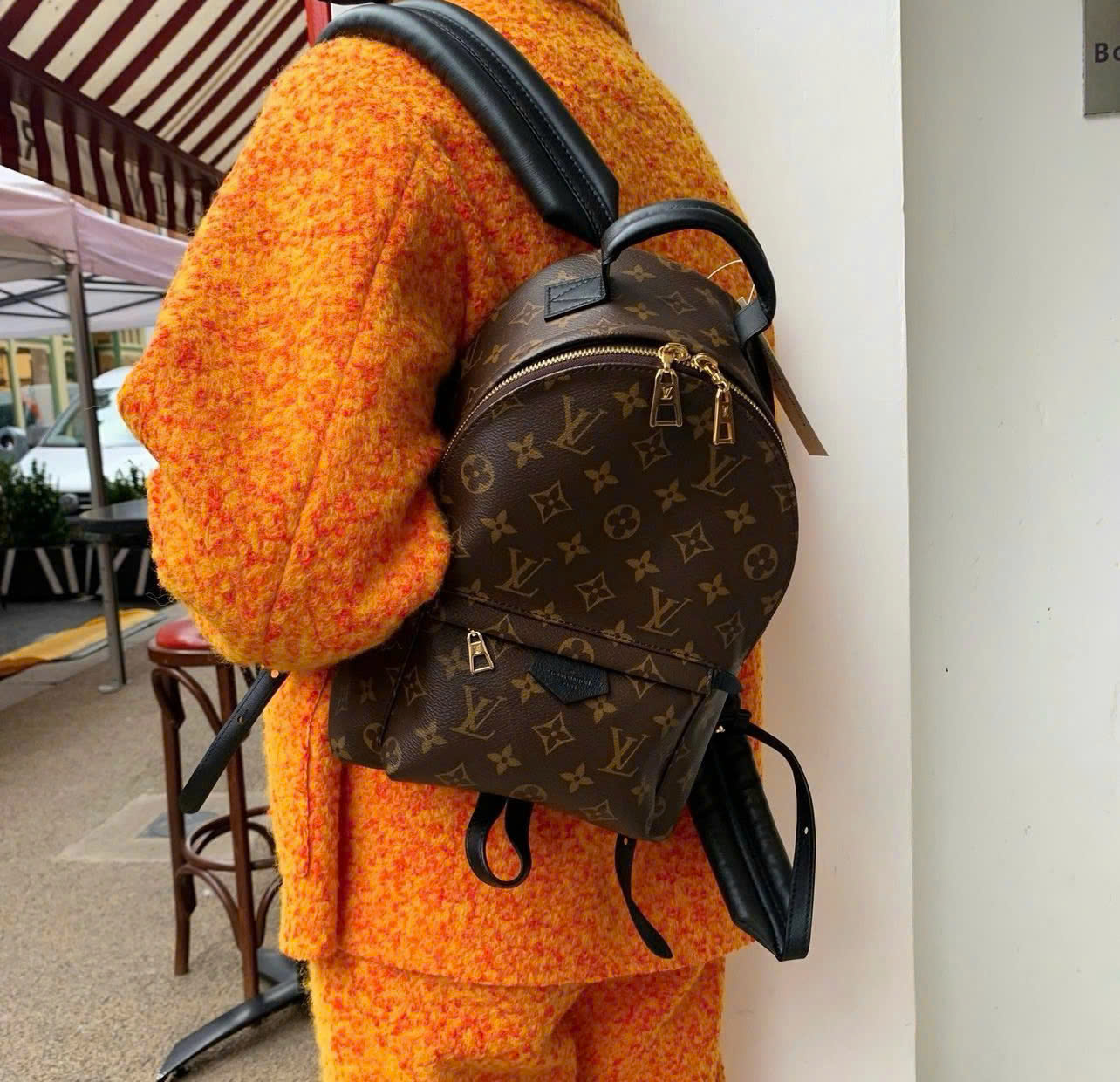 Ba Lô nữ Louis Vuitton Palm Springs MM Monogram Canvas 11
