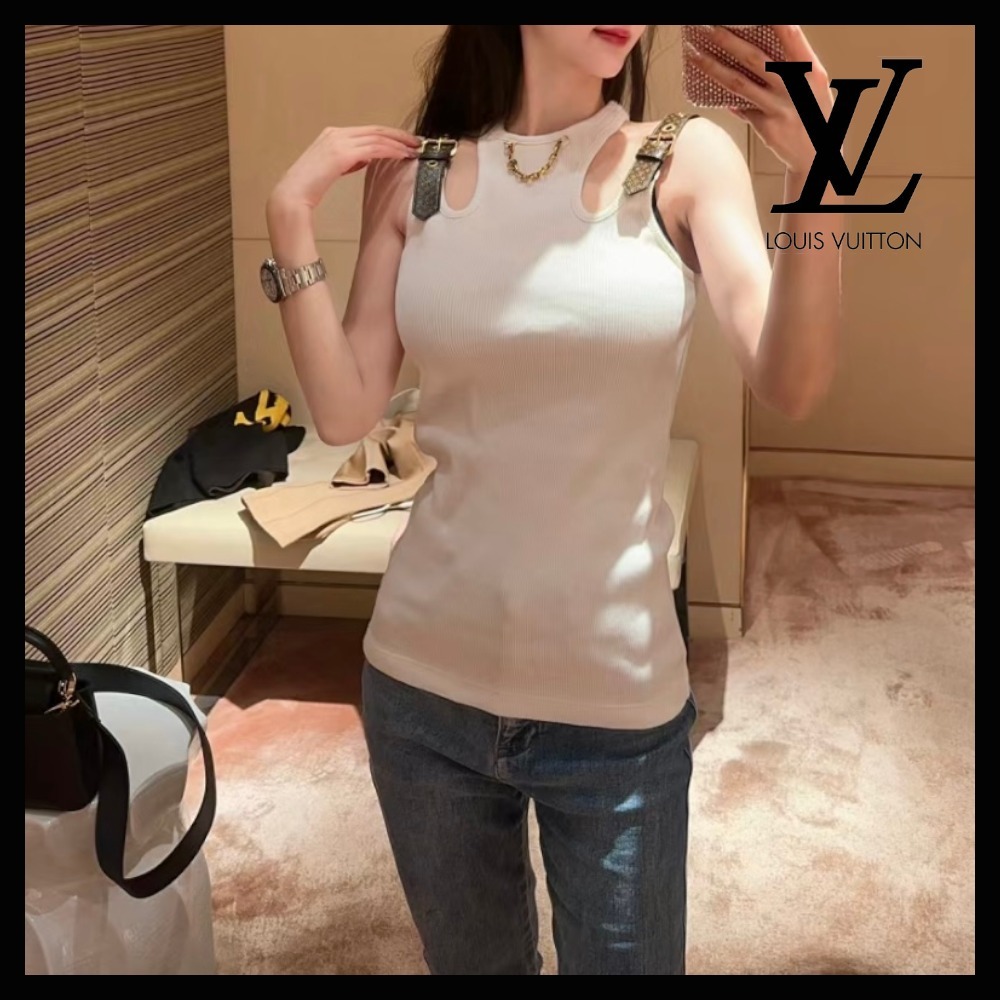 Áo Louis Vuitton Eyelet Tab Tank Top 2
