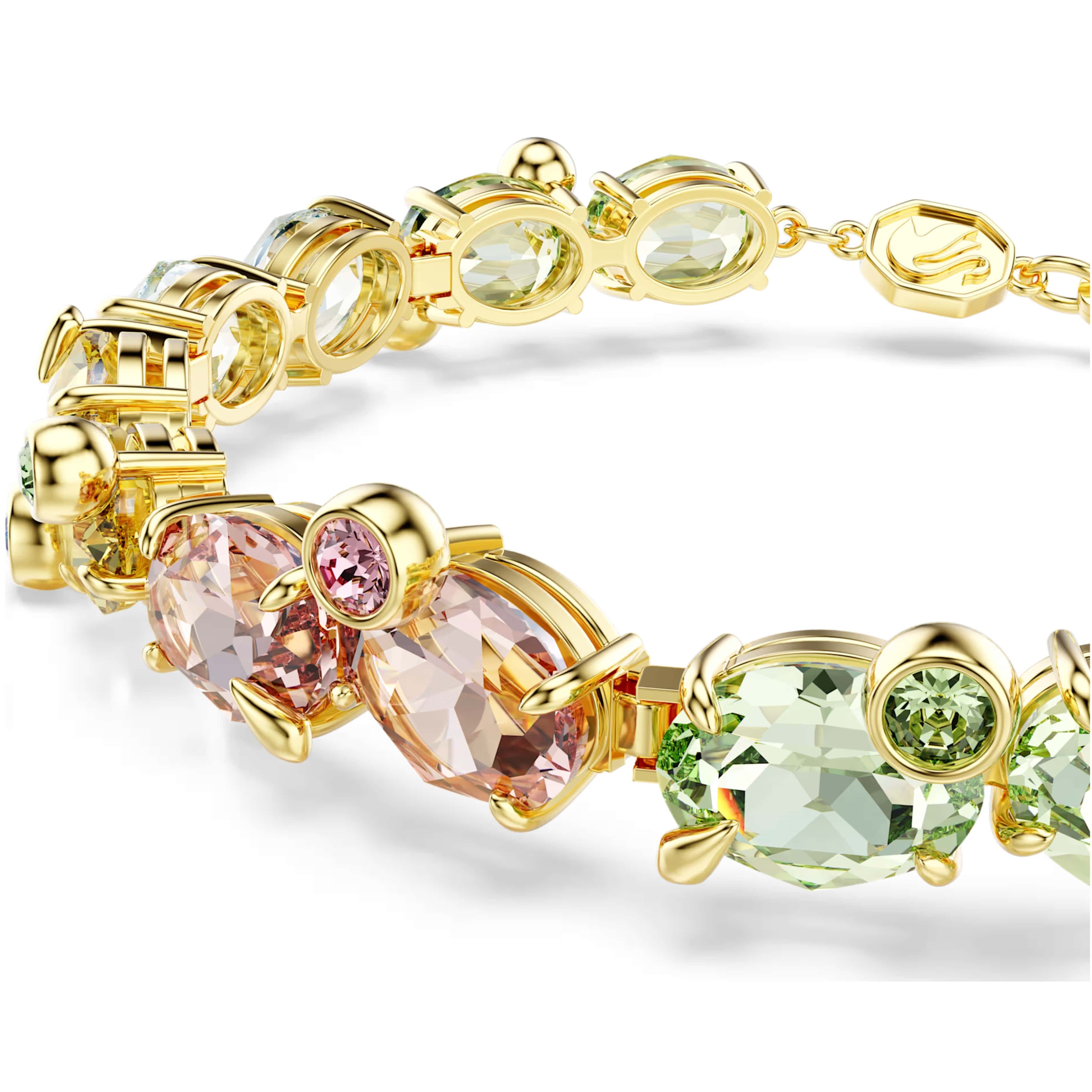 Vòng tay Swarovski Gema Bracelet Mixed Cuts Multicolored Gold-tone Plated 5705808 1