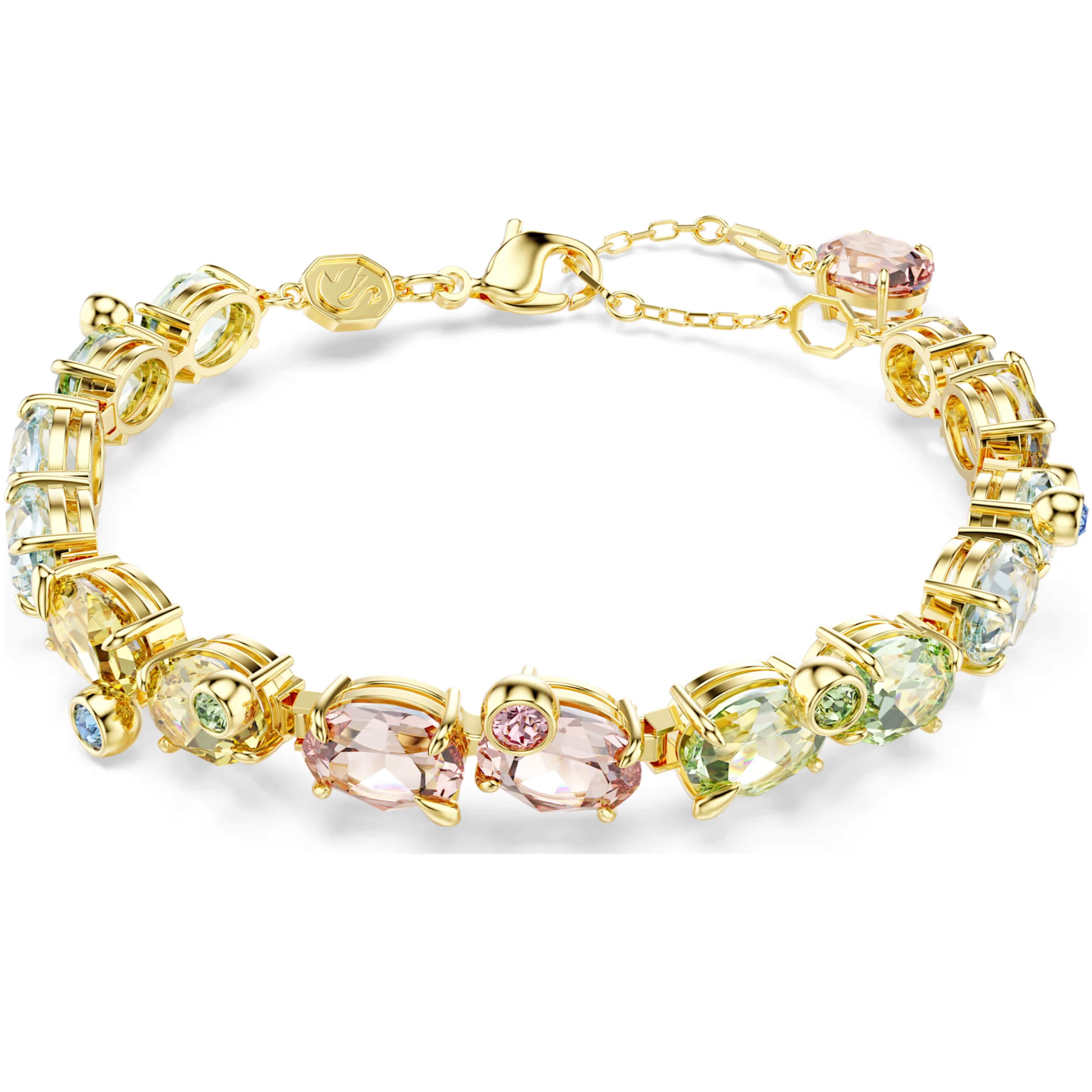 Vòng tay Swarovski Gema Bracelet Mixed Cuts Multicolored Gold-tone Plated 5705808 6