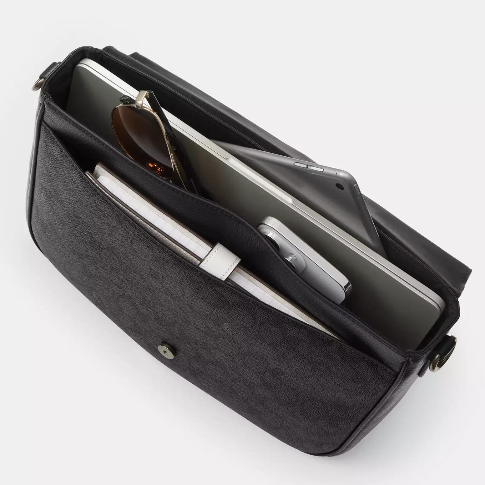 Túi xách Nam Coach Warner Messenger Bag Silver Maple CW215 3