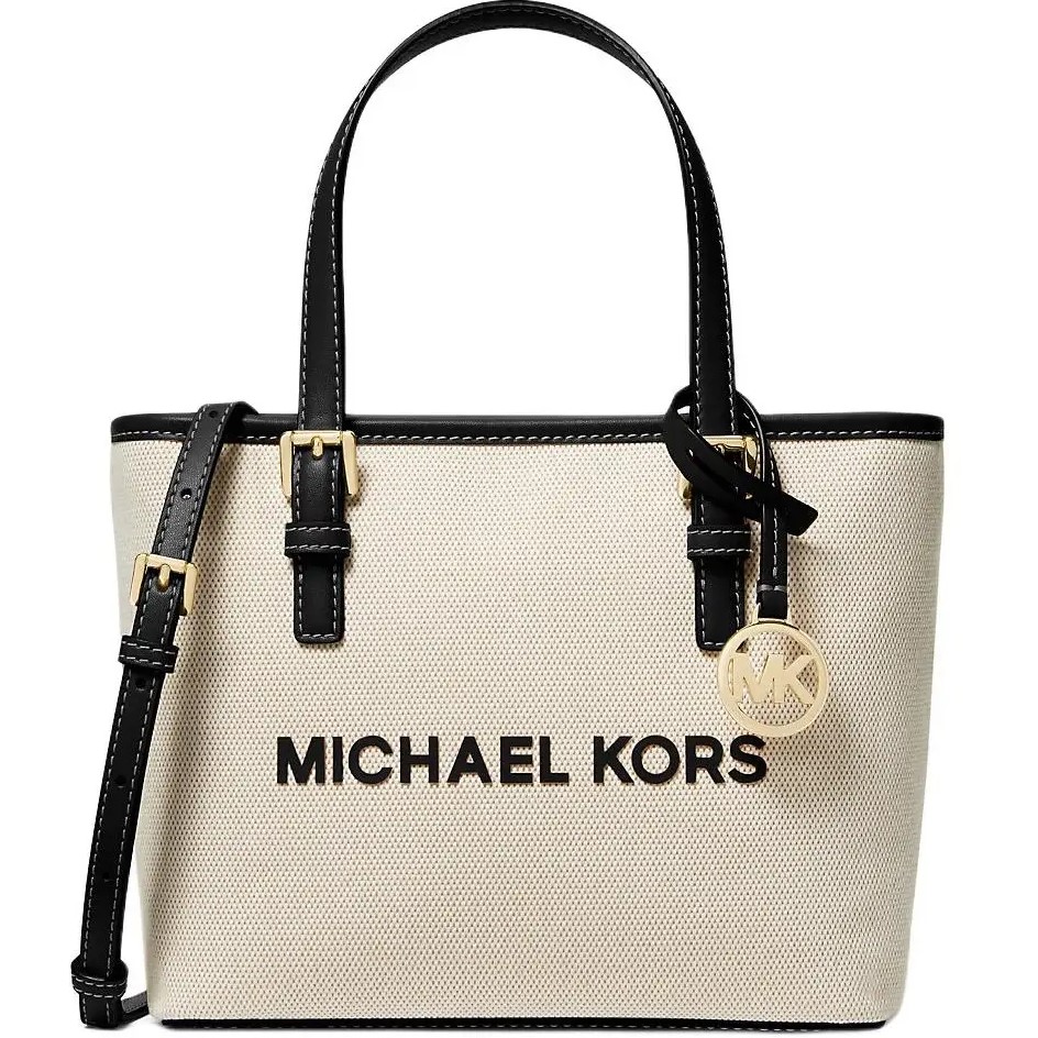 Túi Michael Kors Mini tout-bag Jet Set Travel from the canvas Black 2