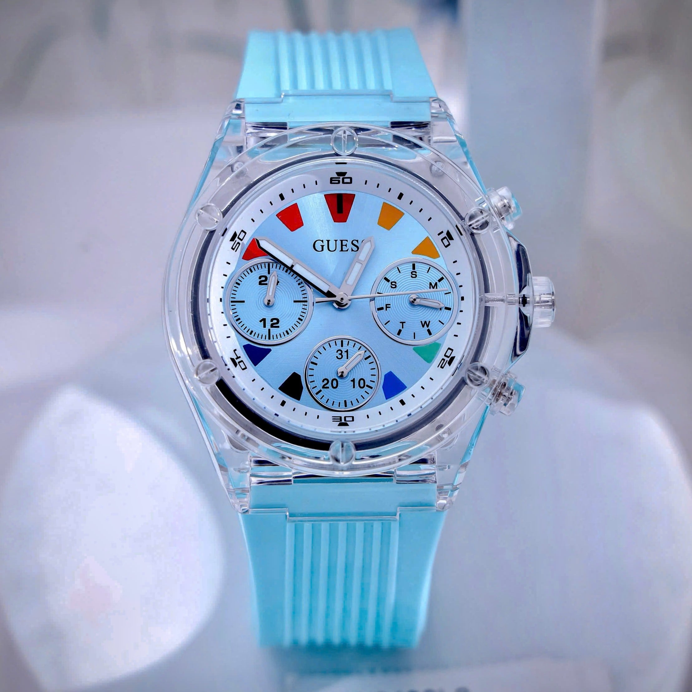 Đồng Hồ Nữ Guess Eco-Friendly Multifunction Women Watch GW0438L8 2