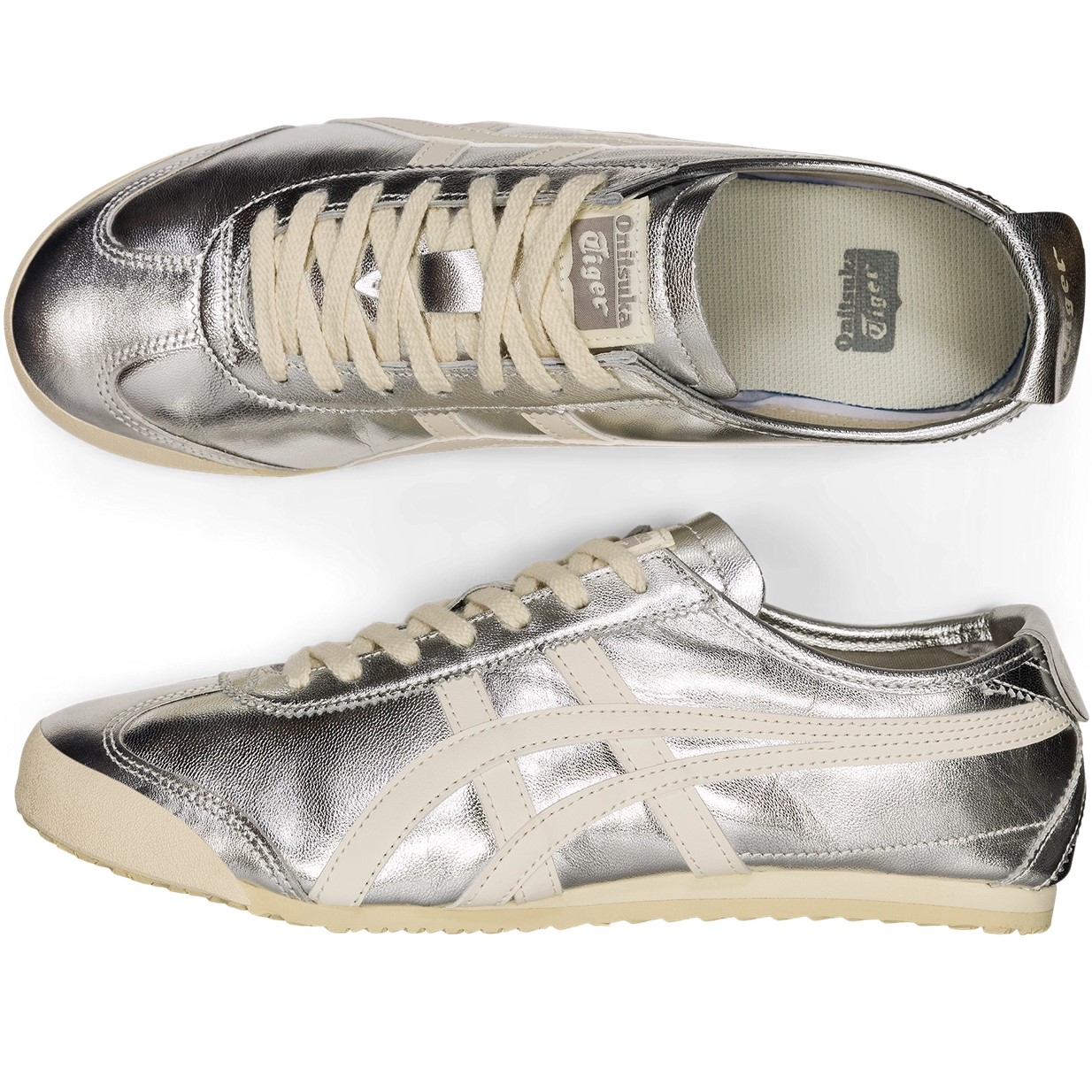 Giày Onitsuka Tiger Mexico 66 Unisex Shoes Silver Off White 1183B566-021 3