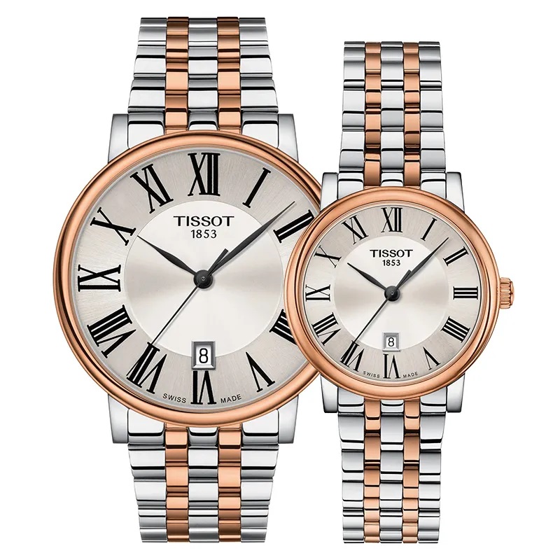 ĐỒNG HỒ TISSOT CARSON PREMIUM TWO-TONE STAINLESS STEEL SILVER DIAL QUARTZ WATCH FOR GENTS 3