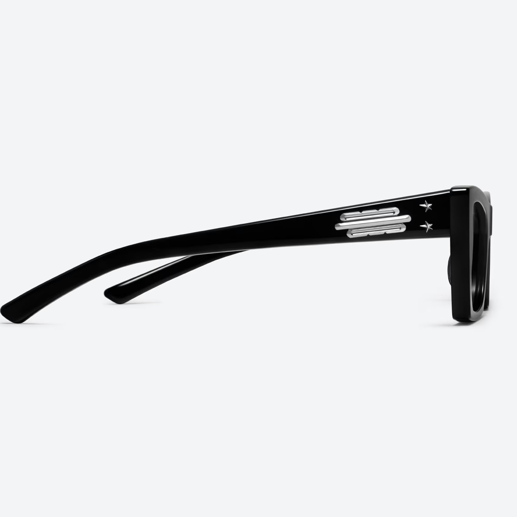 Mắt kính Gentle Monster Jennie Baby Pony 01 Gray Lenses Black Acetate Frame 4