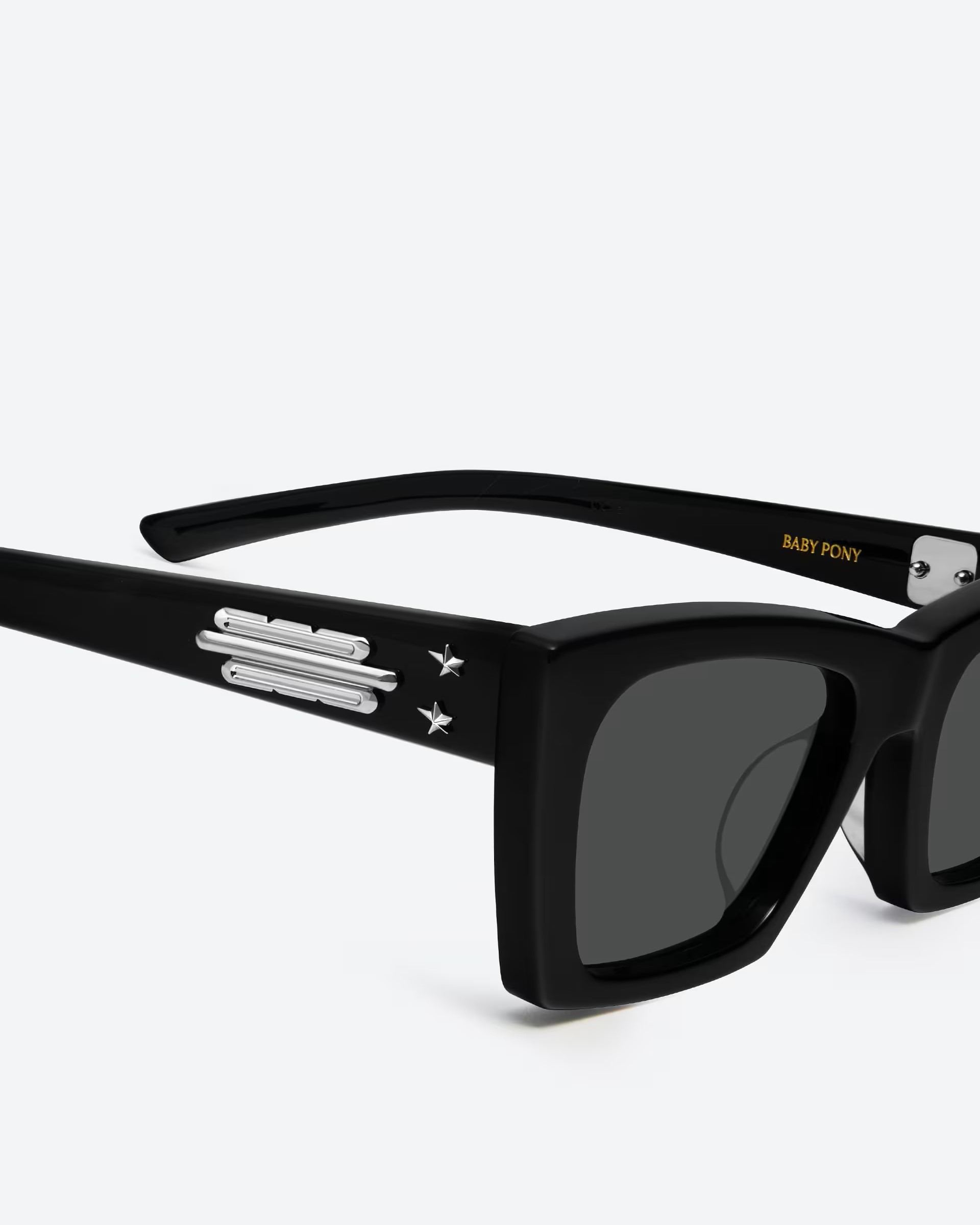 Mắt kính Gentle Monster Jennie Baby Pony 01 Gray Lenses Black Acetate Frame 3