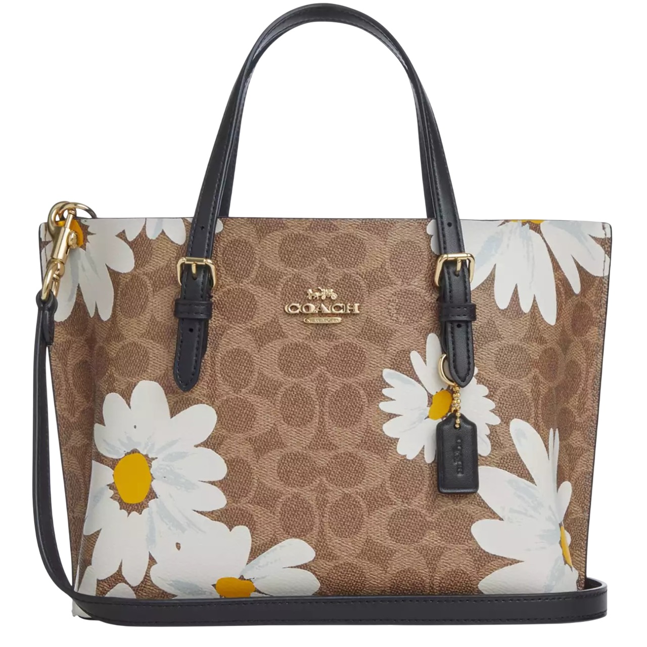 Túi Coach nữ Mollie Tote Bag 25 In Signature Canvas With Floral Print CZ592 12