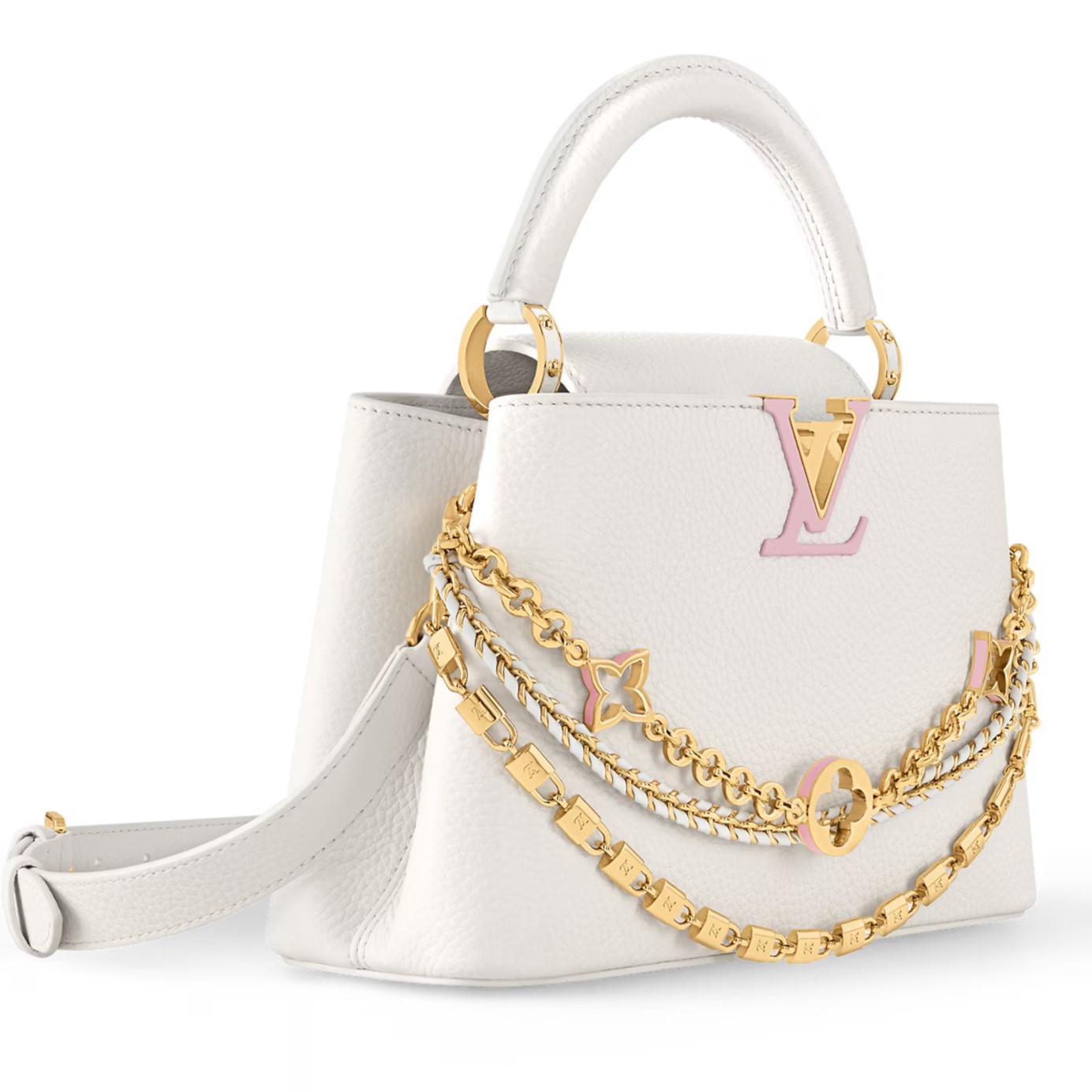 Túi LV nữ Louis Vuitton Capucines BB Silver Sea M12279 1