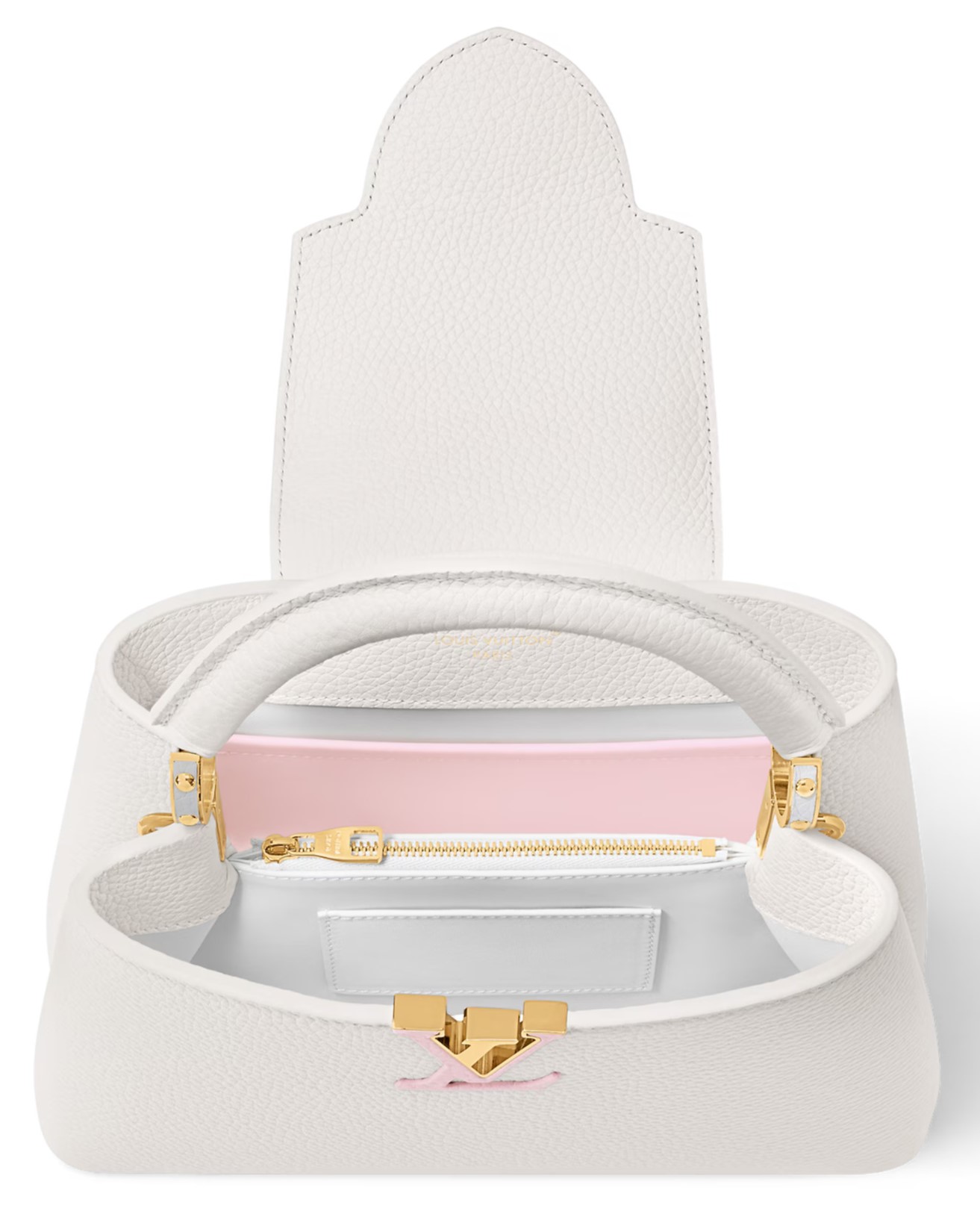 Túi LV nữ Louis Vuitton Capucines BB Silver Sea M12279 3
