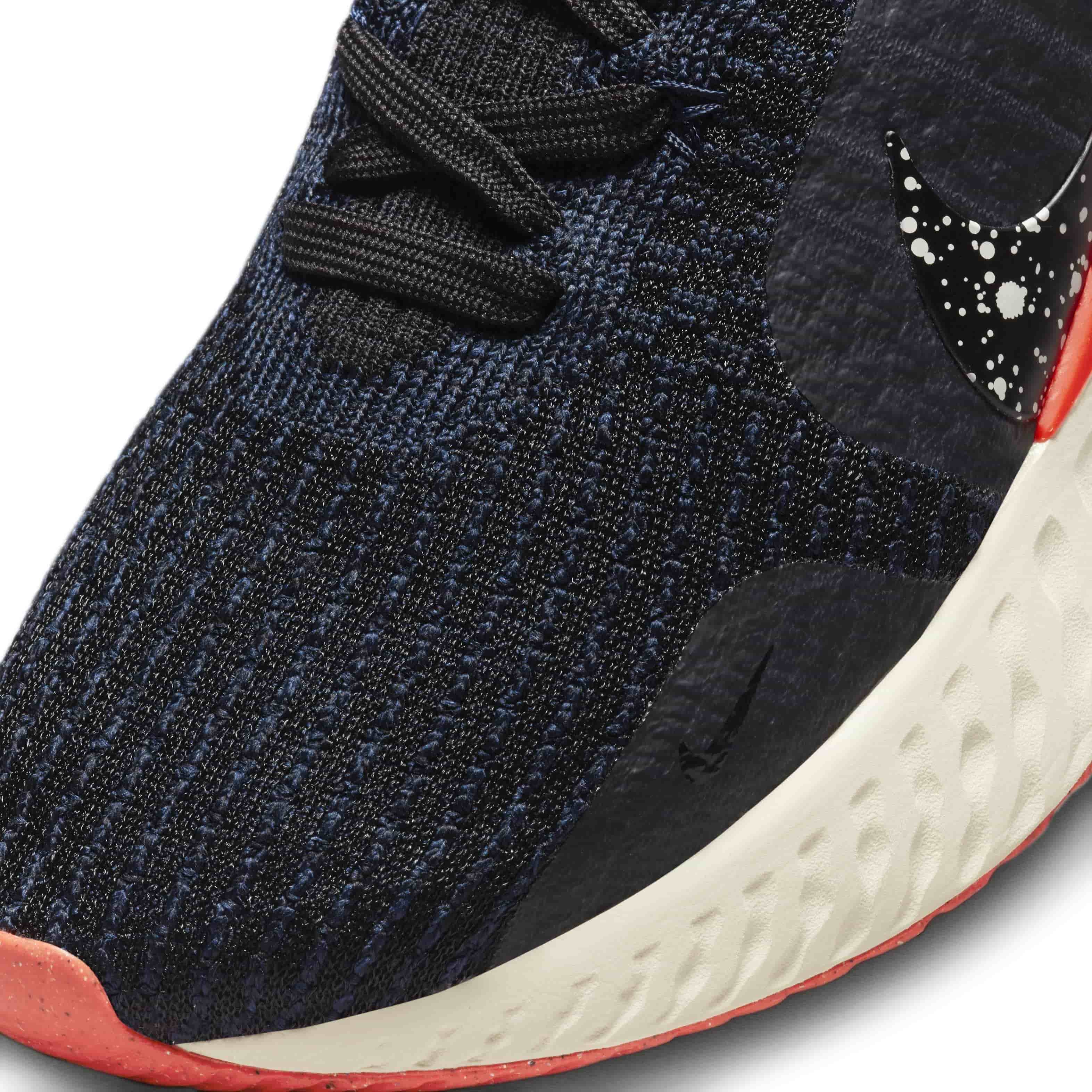 GIÀY NIKE NAM REACT INFINITY 3 BLACK OBSIDIAN BRIGHT CRIMSON MENS ROAD RUNNING SHOES DZ3014-002 10