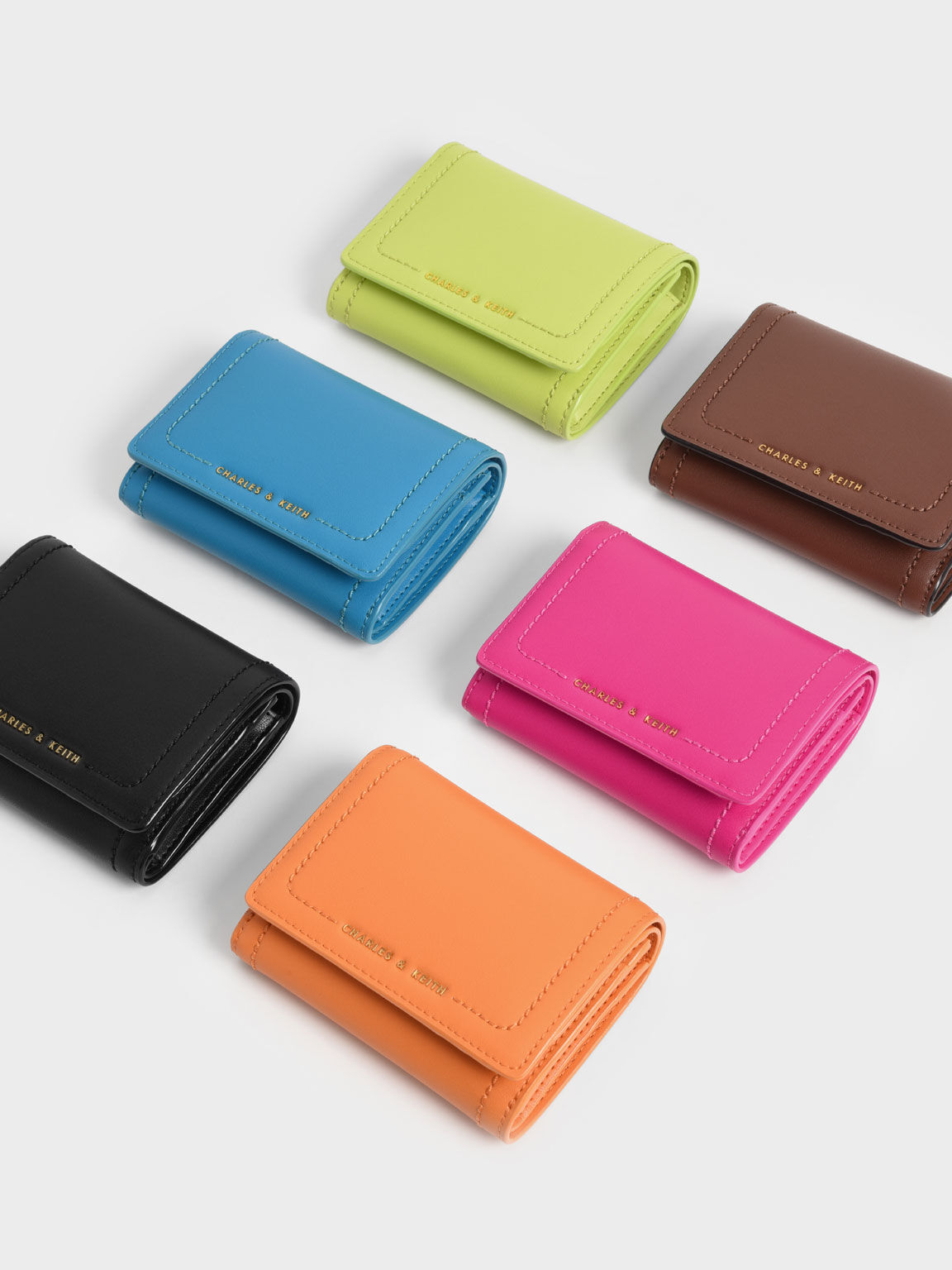 VÍ CHARLES KEITH SONNET SNAP BUTTON SMALL WALLET 3