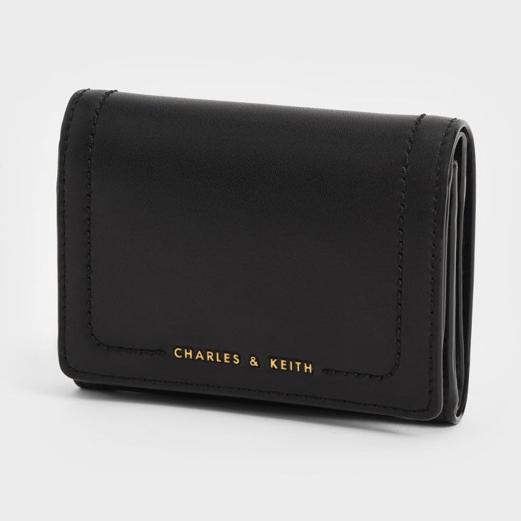 VÍ CHARLES KEITH SONNET SNAP BUTTON SMALL WALLET 24