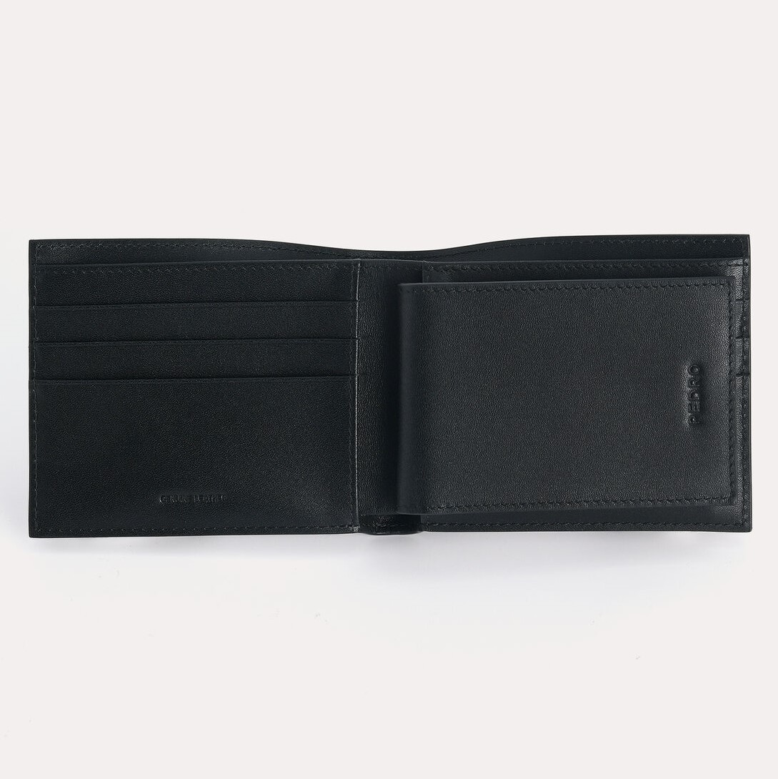  VÍ NAM PEDRO TEXTURED LEATHER BI-FOLD WALLET WITH INSERT 4
