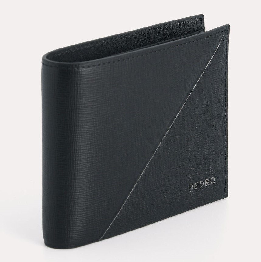  VÍ NAM PEDRO TEXTURED LEATHER BI-FOLD WALLET WITH INSERT 7