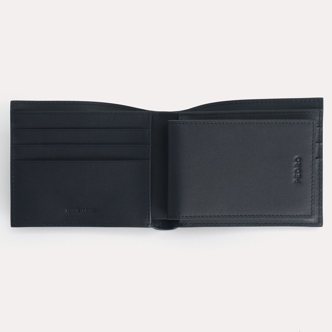  VÍ NAM PEDRO TEXTURED LEATHER BI-FOLD WALLET WITH INSERT 6
