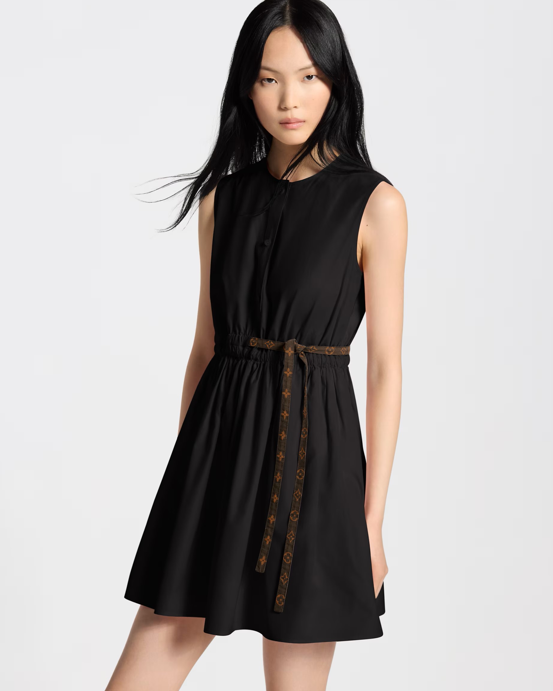 Váy LV Louis Vuitton Monogram Drawstring Dress 5