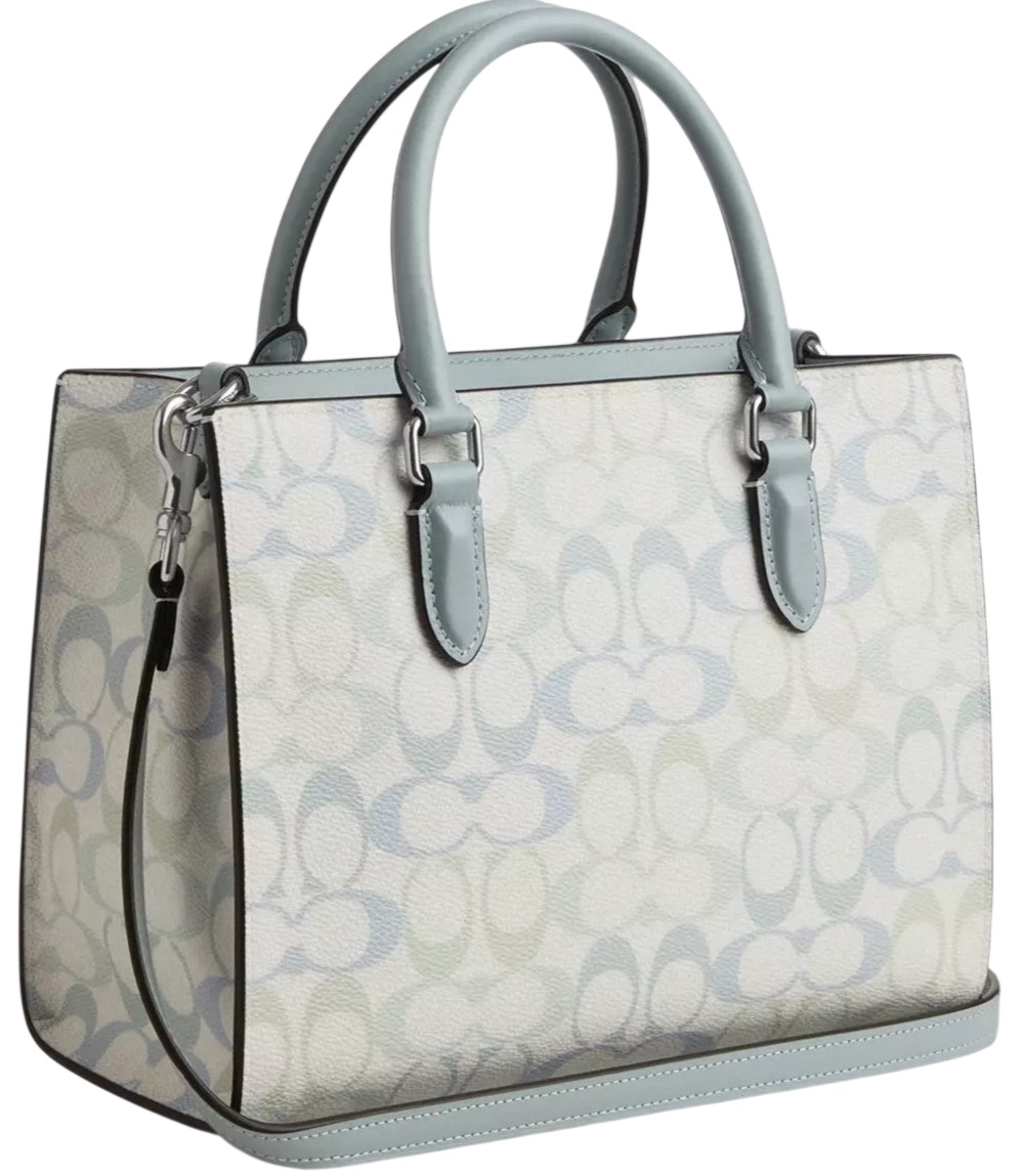 Túi Coach Maggie Small Tote Bag In Signature Canvas Blue CDZ08 5