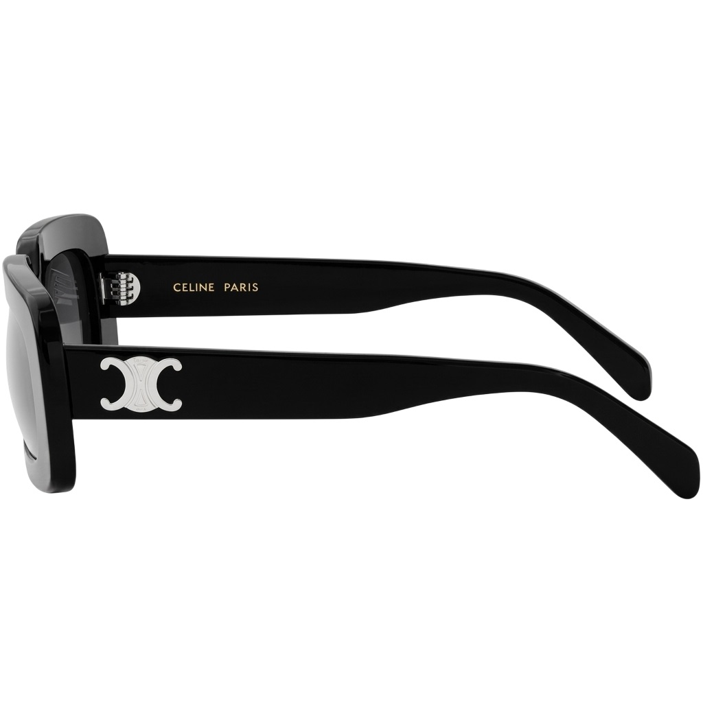 Kính Mát Celine Triomphe Oversized Rectangle Frame Acetate Sunglasses CL40313U 01A 1