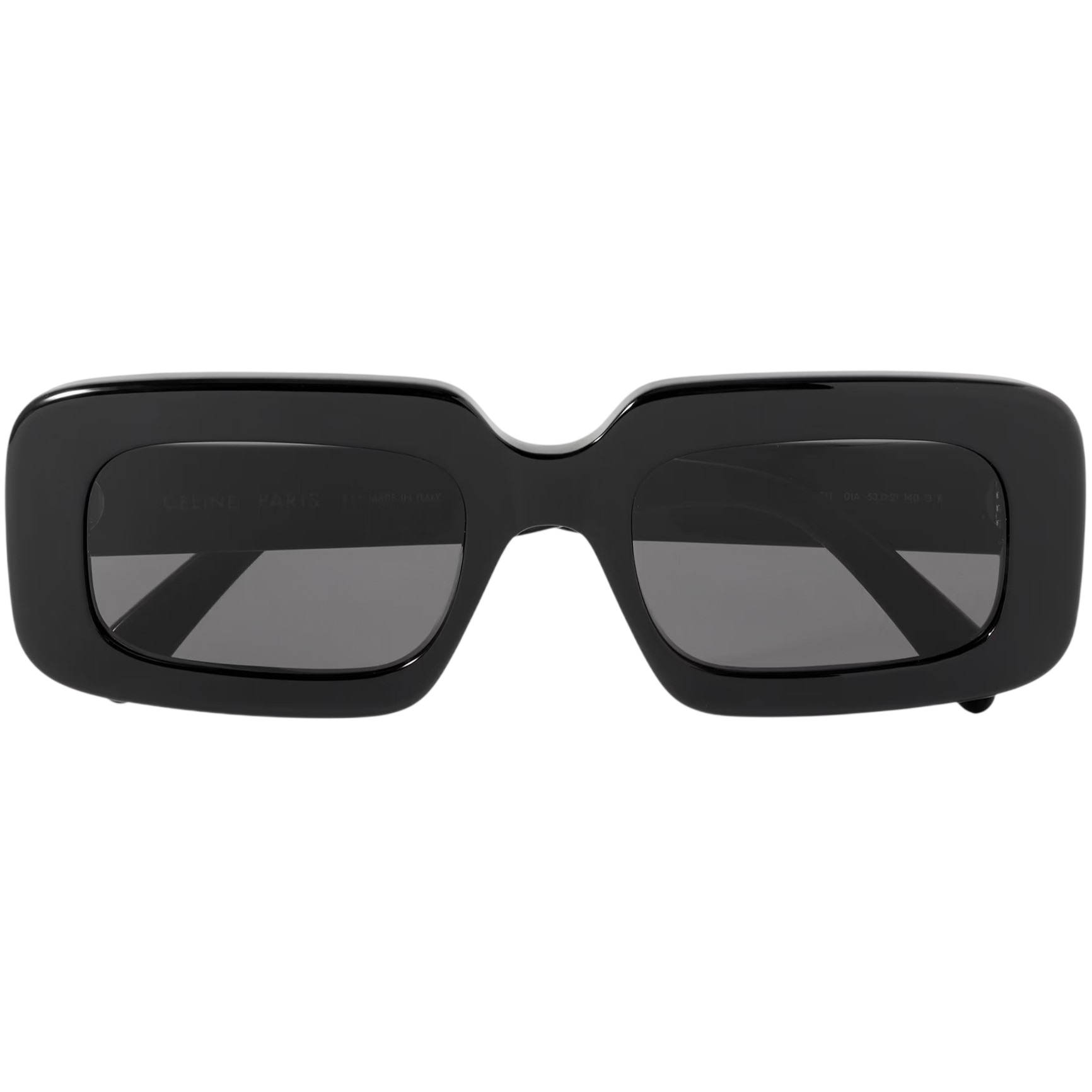 Kính Mát Celine Triomphe Oversized Rectangle Frame Acetate Sunglasses CL40313U 01A 7