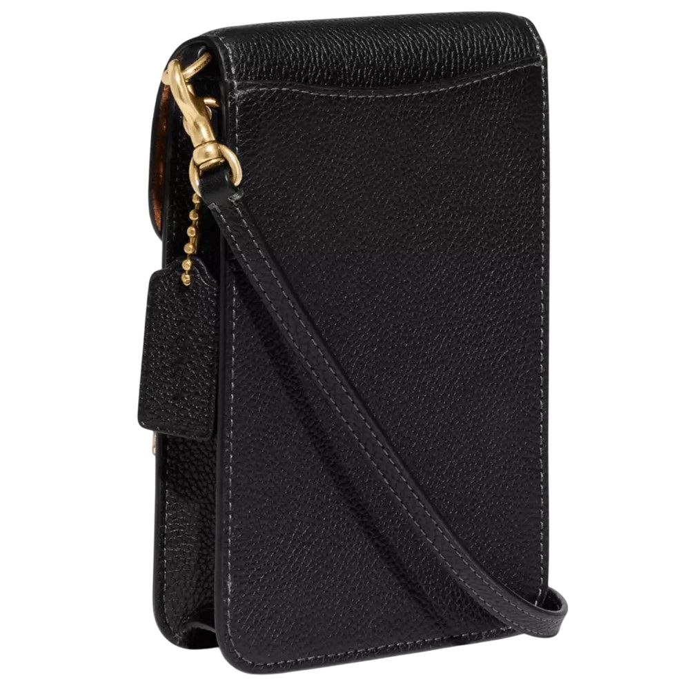 Túi đeo điện thoại Coach Phone Crossbody Brass Black CH815 1