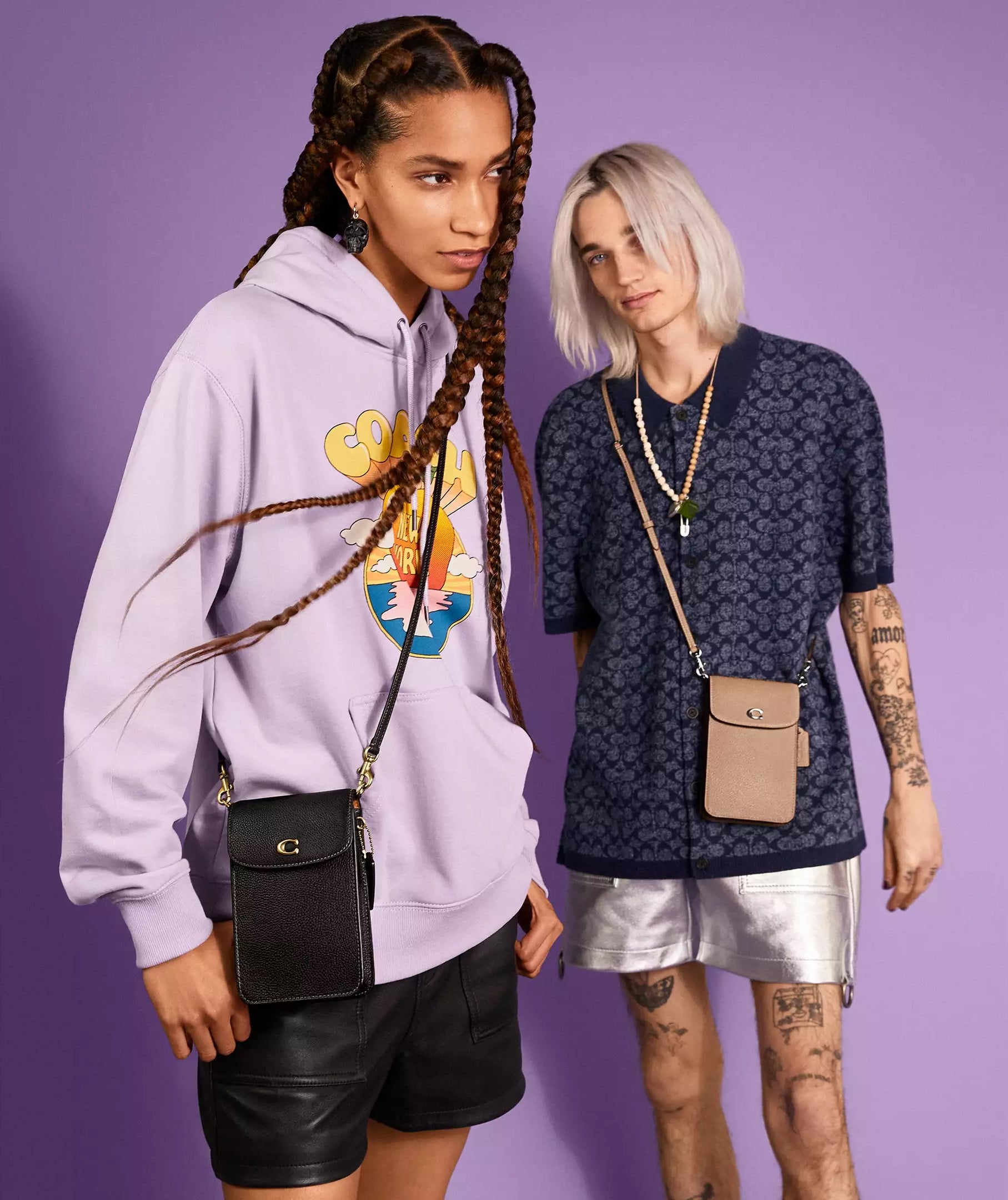 Túi đeo điện thoại Coach Phone Crossbody Brass Black CH815 12