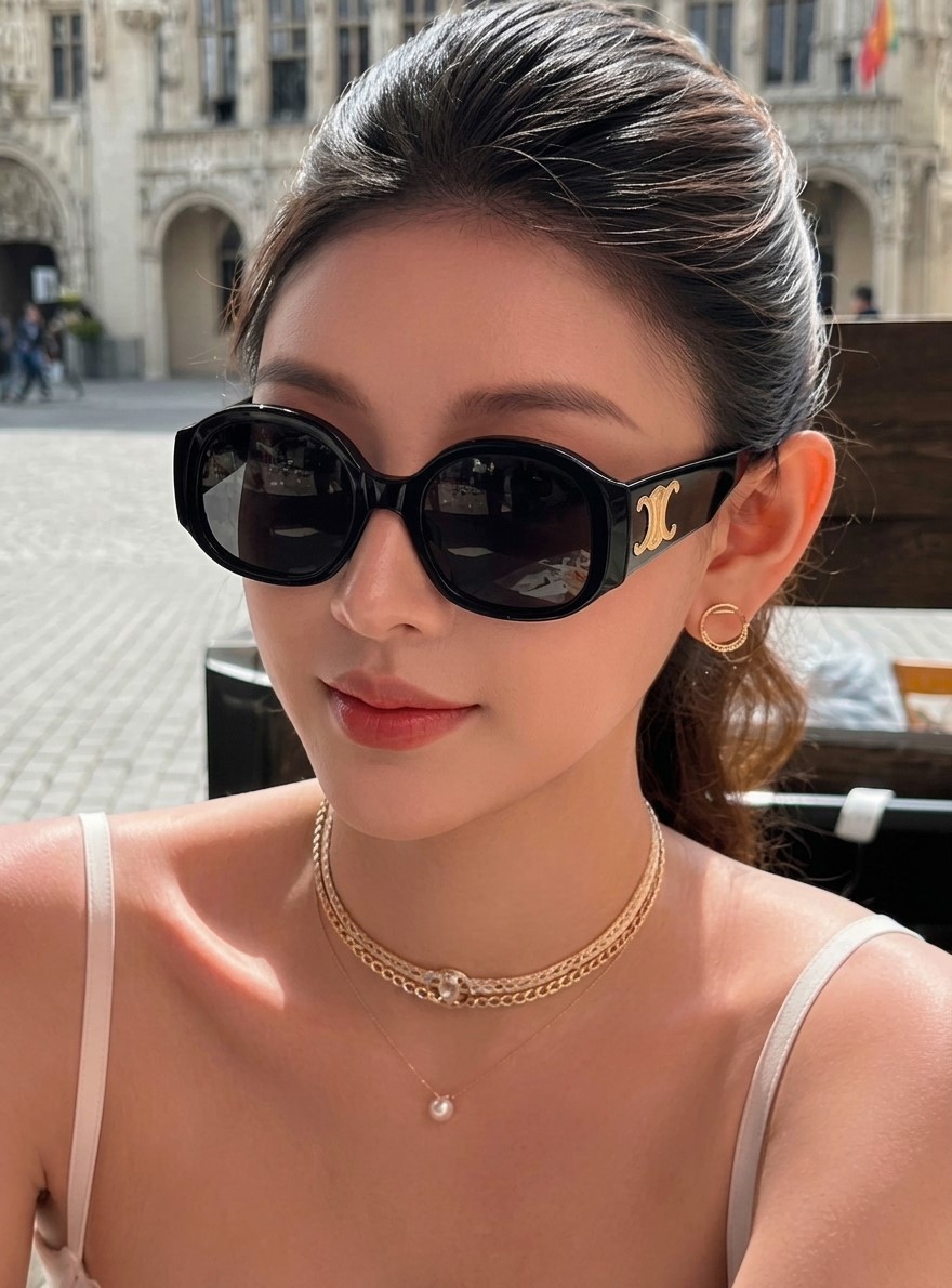 Mắt kính Celine Maxi triomphe Sunglasses CL40305U 10
