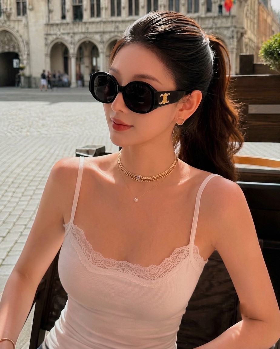 Mắt kính Celine Maxi triomphe Sunglasses CL40305U 12