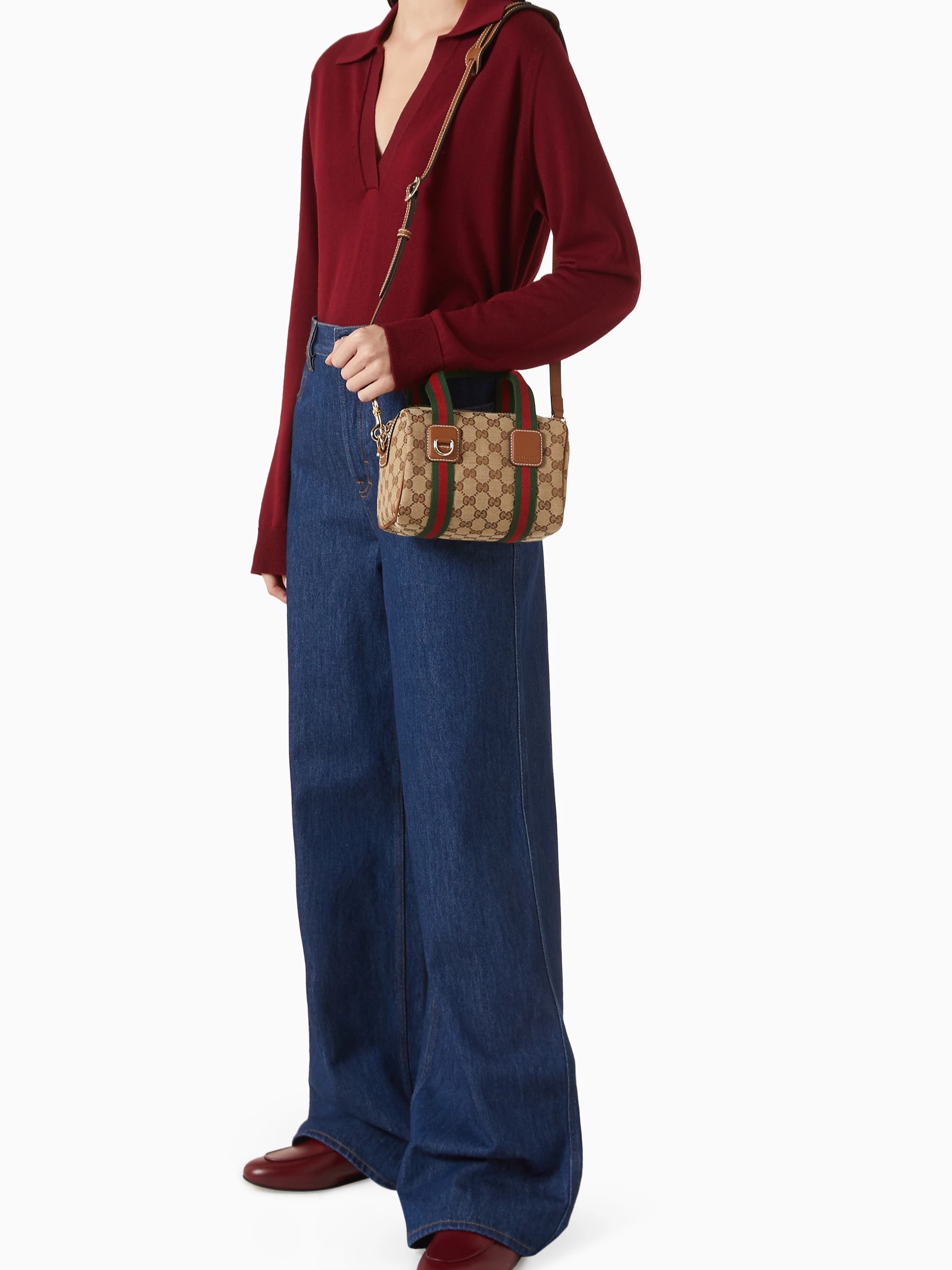 Túi xách nữ Gucci Mini GG Bag in Canvas 4