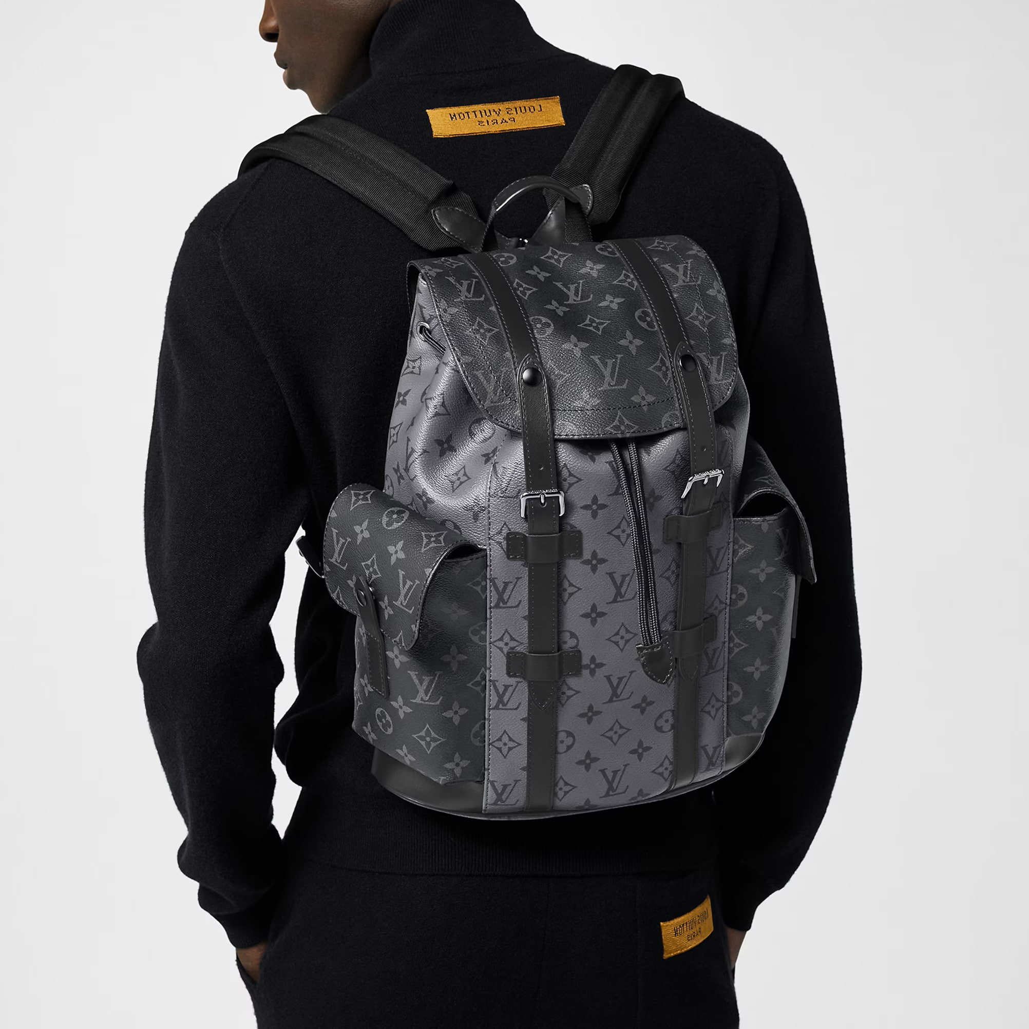 Ba Lô Louis Vuitton Christopher PM Monogram Eclipse Reverse Canvas 3