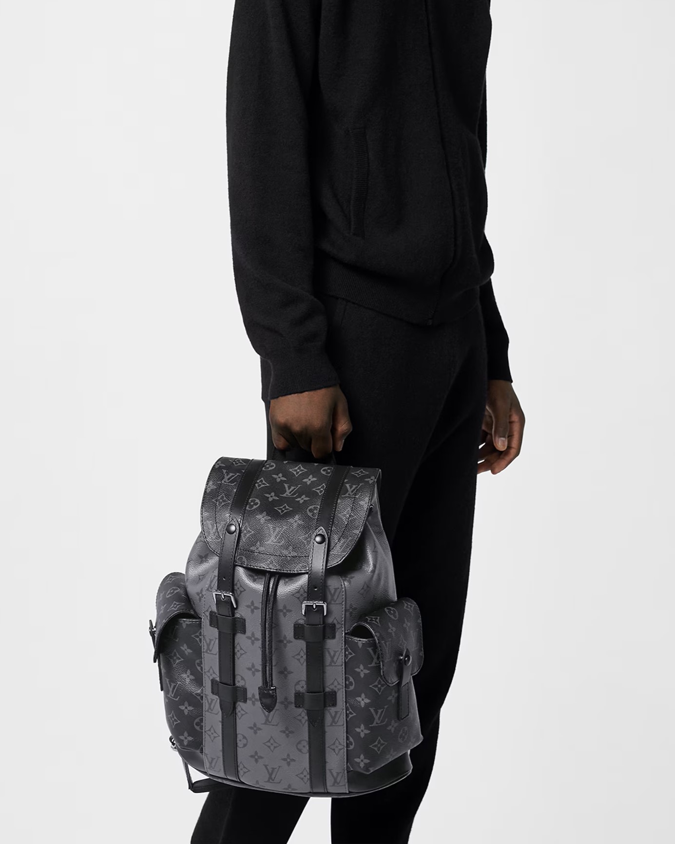 Ba Lô Louis Vuitton Christopher PM Monogram Eclipse Reverse Canvas 8
