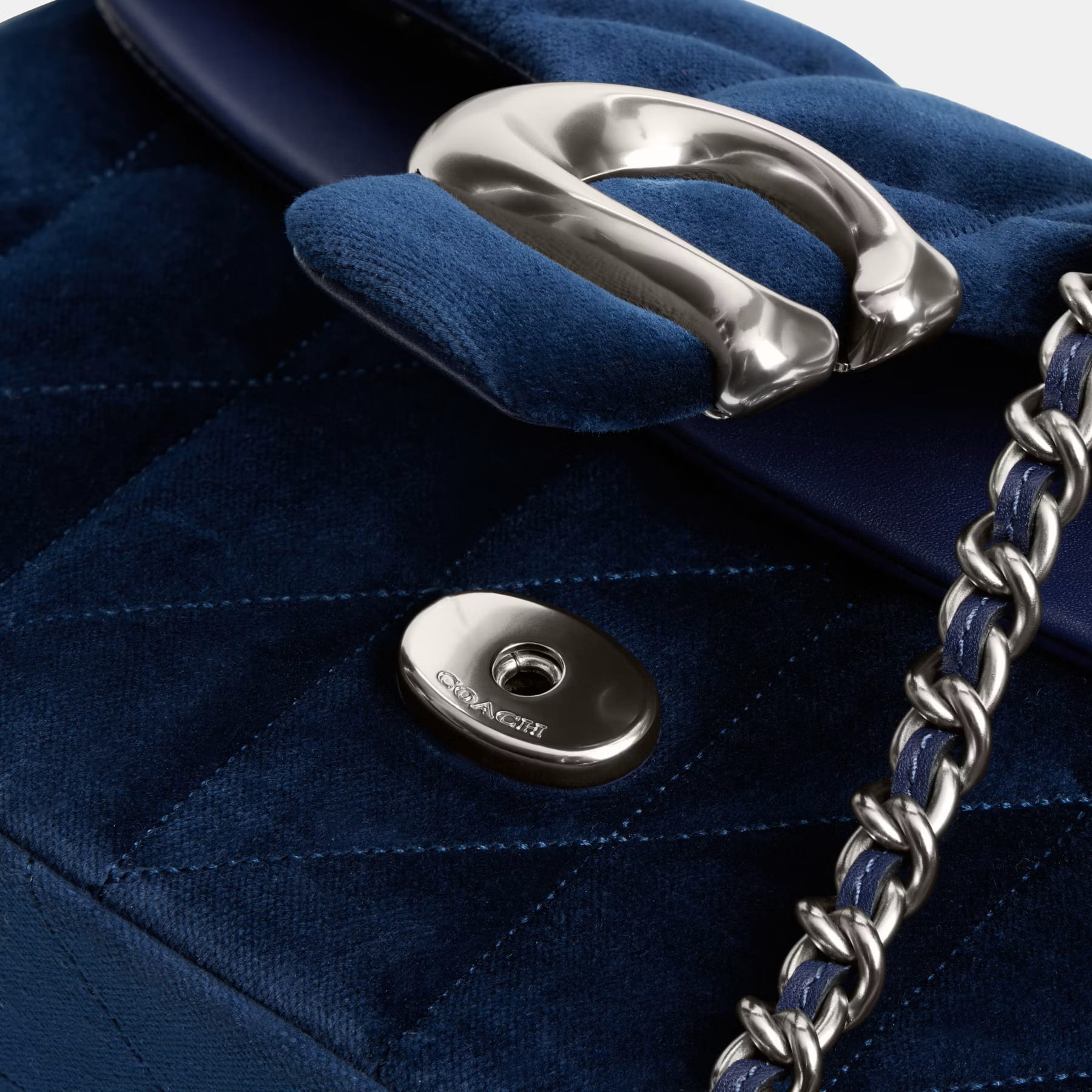 Túi Coach Tabby Shoulder Bag 26 With Quilting Blue CW607 2