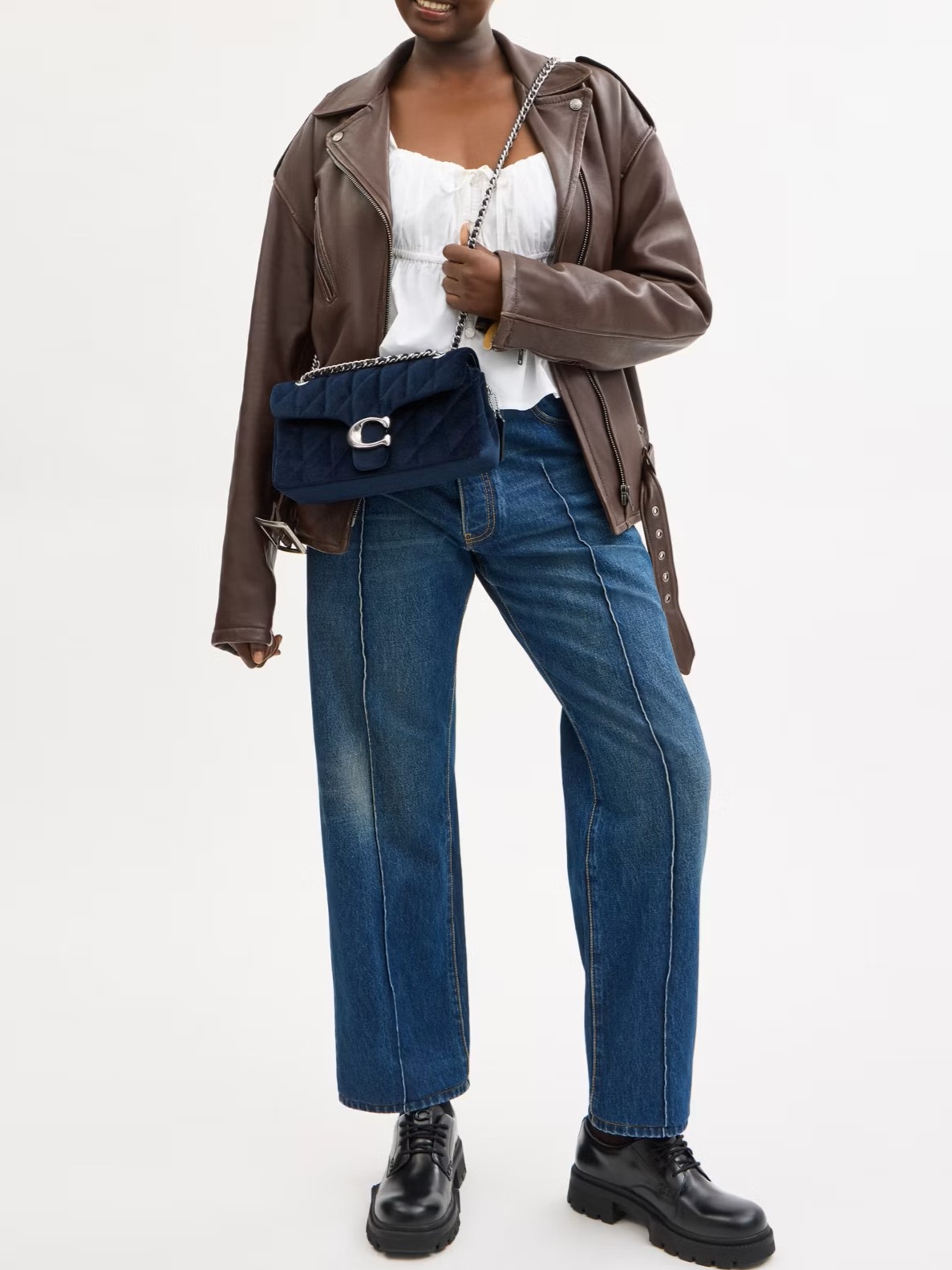 Túi Coach Tabby Shoulder Bag 26 With Quilting Blue CW607 7