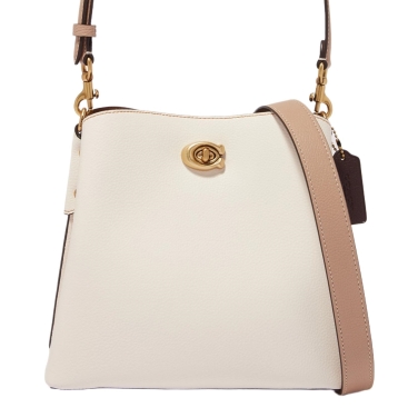 Túi xách Coach Willow Bucket Bag In Colorblock Chalk C3766