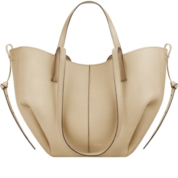 Túi xách nữ Polene Cyme Mini Edition Textured Sand