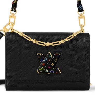 Túi Louis Vuitton LV x TM Twist MM Slim Black
