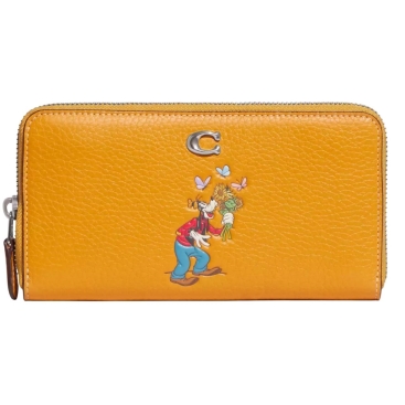 Ví Coach Accordion Zip Wallet in Regenerative Leather Goofy CH498
