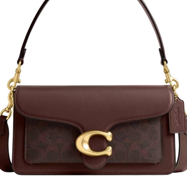 Túi Coach Tabby Shoulder Bag 26 In Signature Canvas Brass Maple CI032 