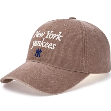 Nón MLB New York Yankees Varsity Lettering Washed Unstructured Ball Cap Beige 3ACPVV04N-50BGD 